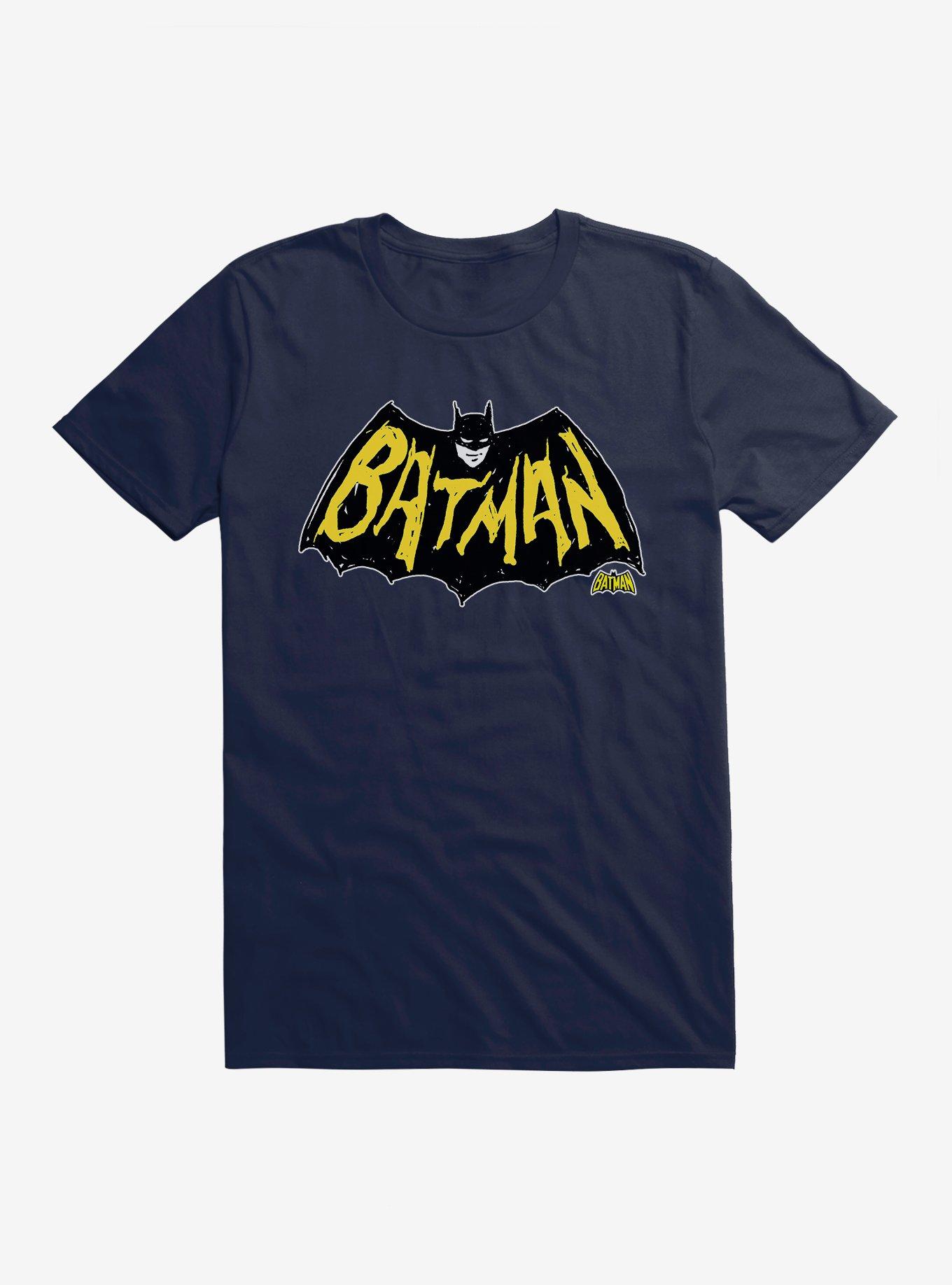 DC Comics Batman Logo Print T-Shirt, MIDNIGHT NAVY, hi-res