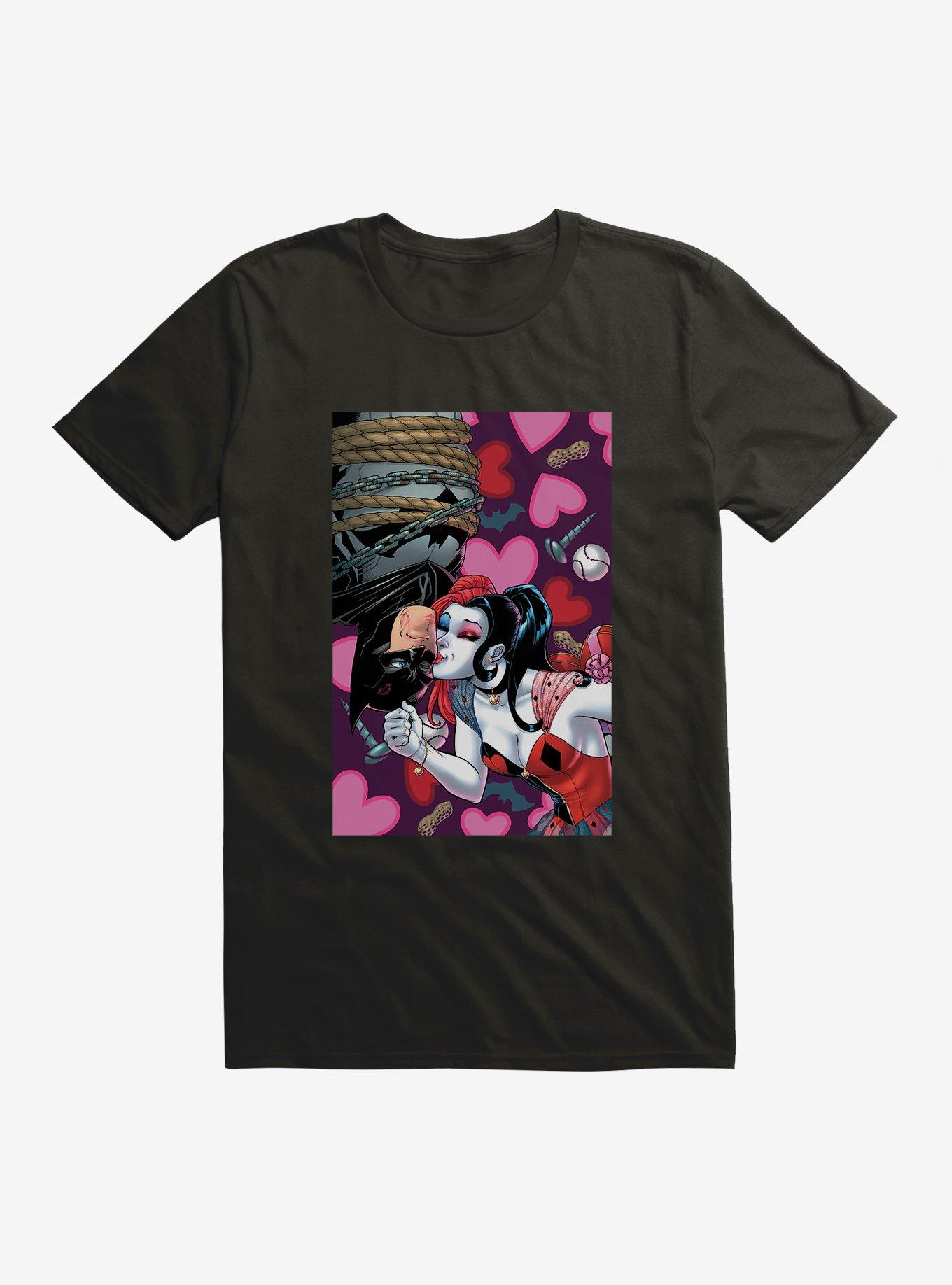 DC Comics Batman Harley Kissing Batman T-Shirt, , hi-res