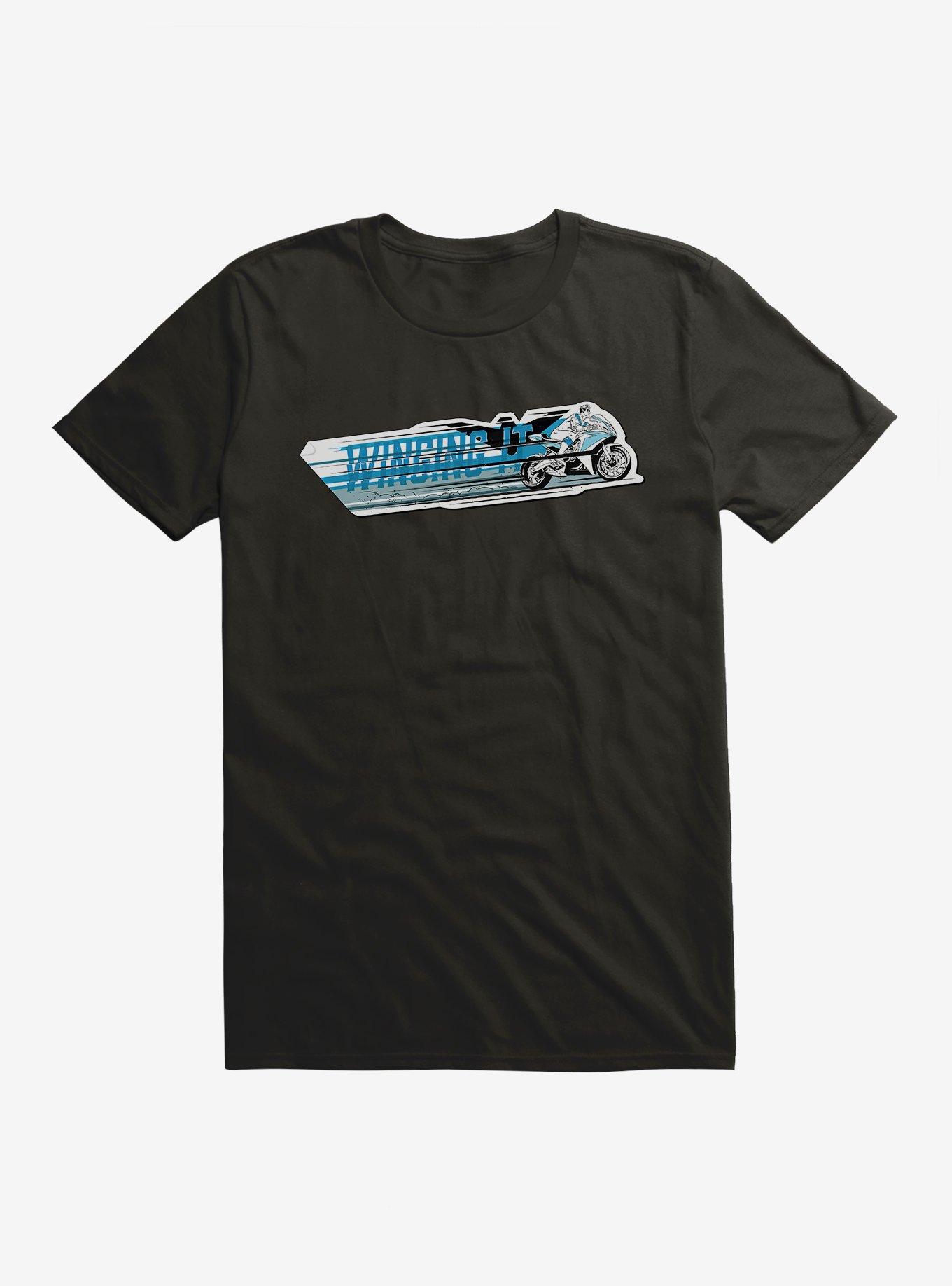 DC Comics Batman Nightwing Winging It Black T-Shirt