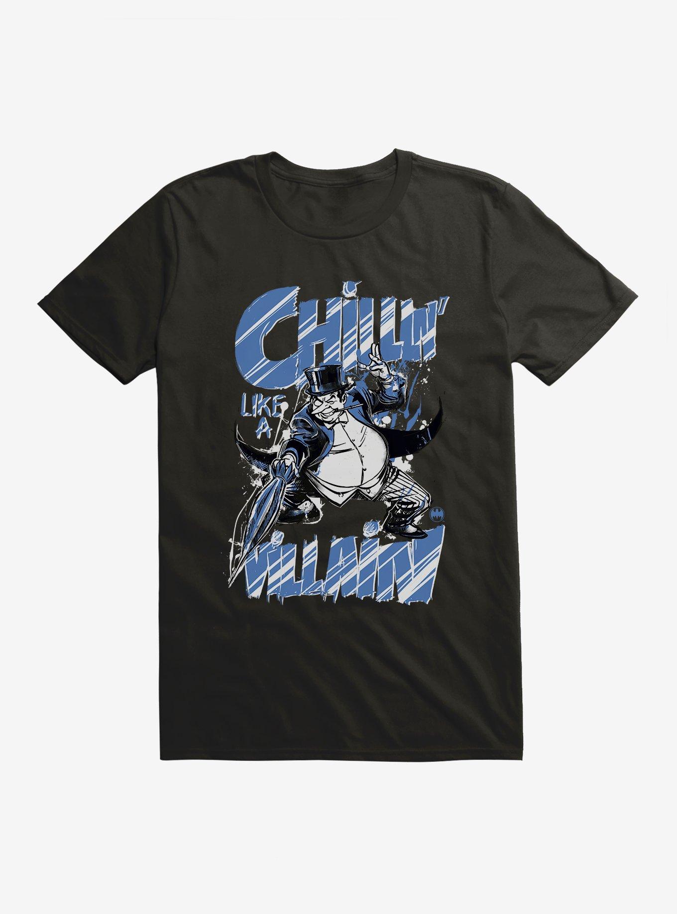 DC Comics Batman The Penguin Chillin Black T-Shirt, , hi-res