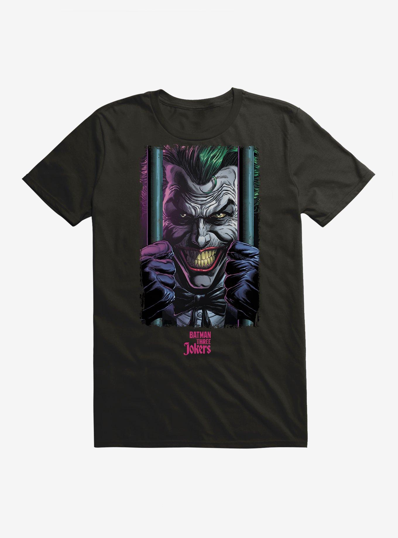 DC Comics Batman: Three Jokers Behind Bars T-Shirt, BLACK, hi-res