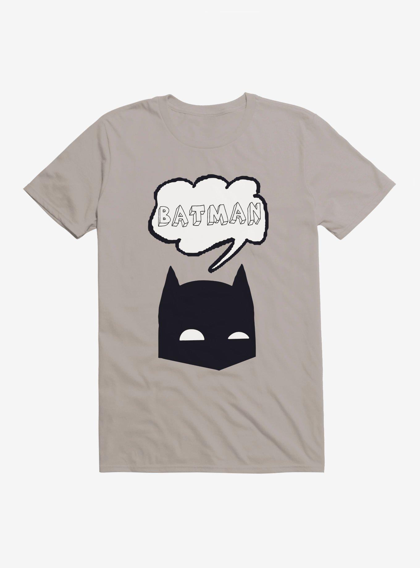 DC Comics Batman Thinking Cloud T-Shirt, LIGHT GREY, hi-res