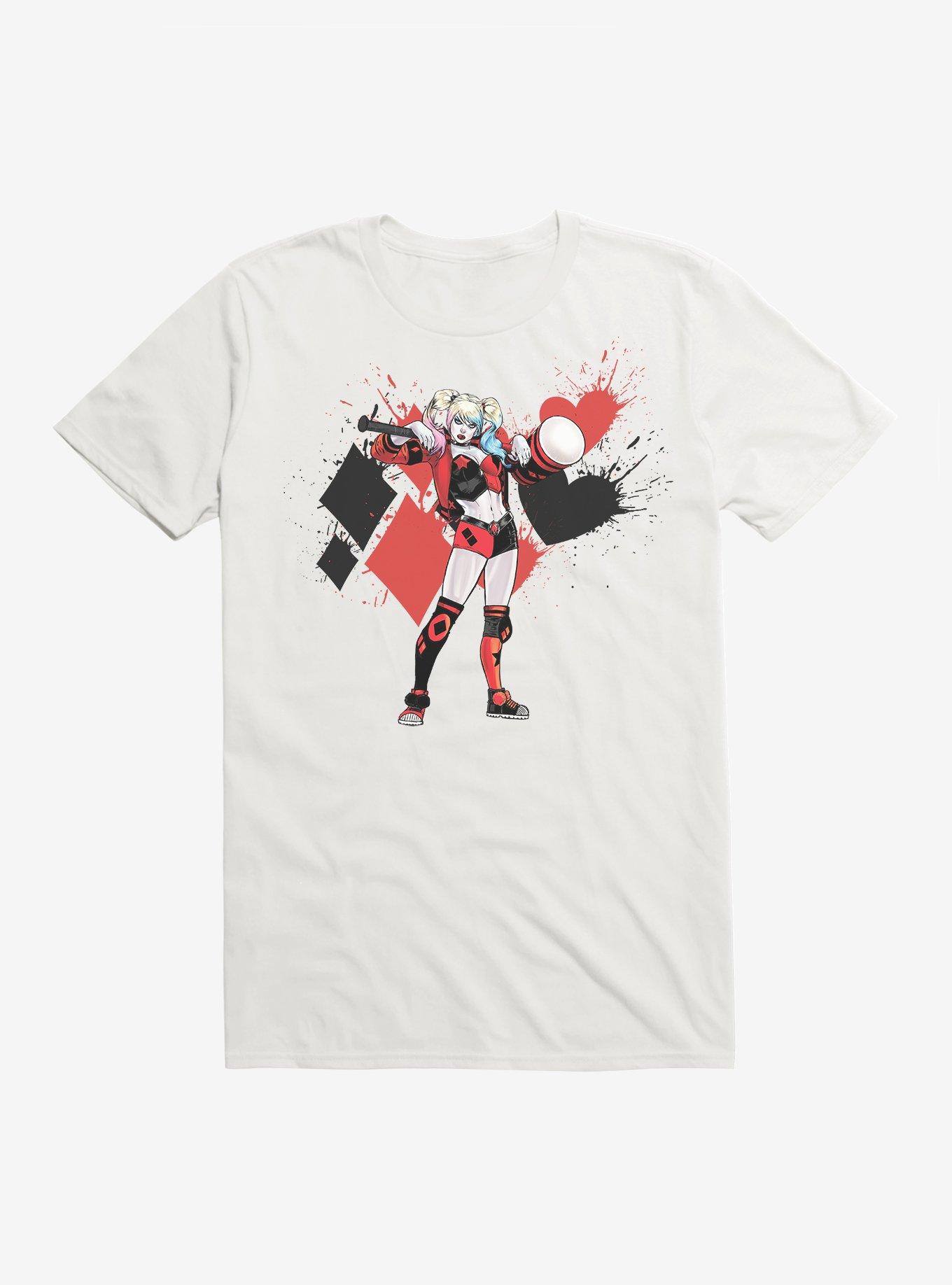 DC Comics Batman Harley Quinn Diamond Hearts T-Shirt, , hi-res