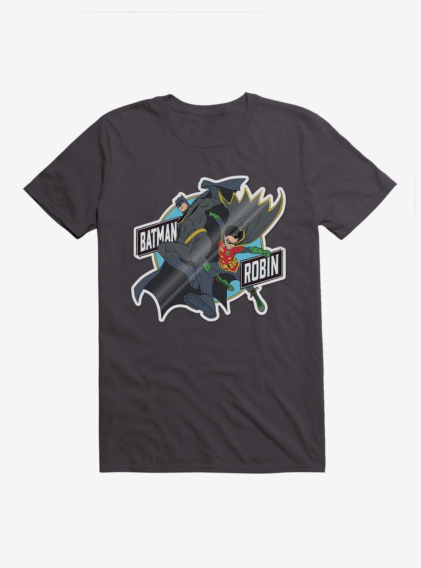 DC Comics Batman Batman And Robin Dark Grey T-Shirt, , hi-res