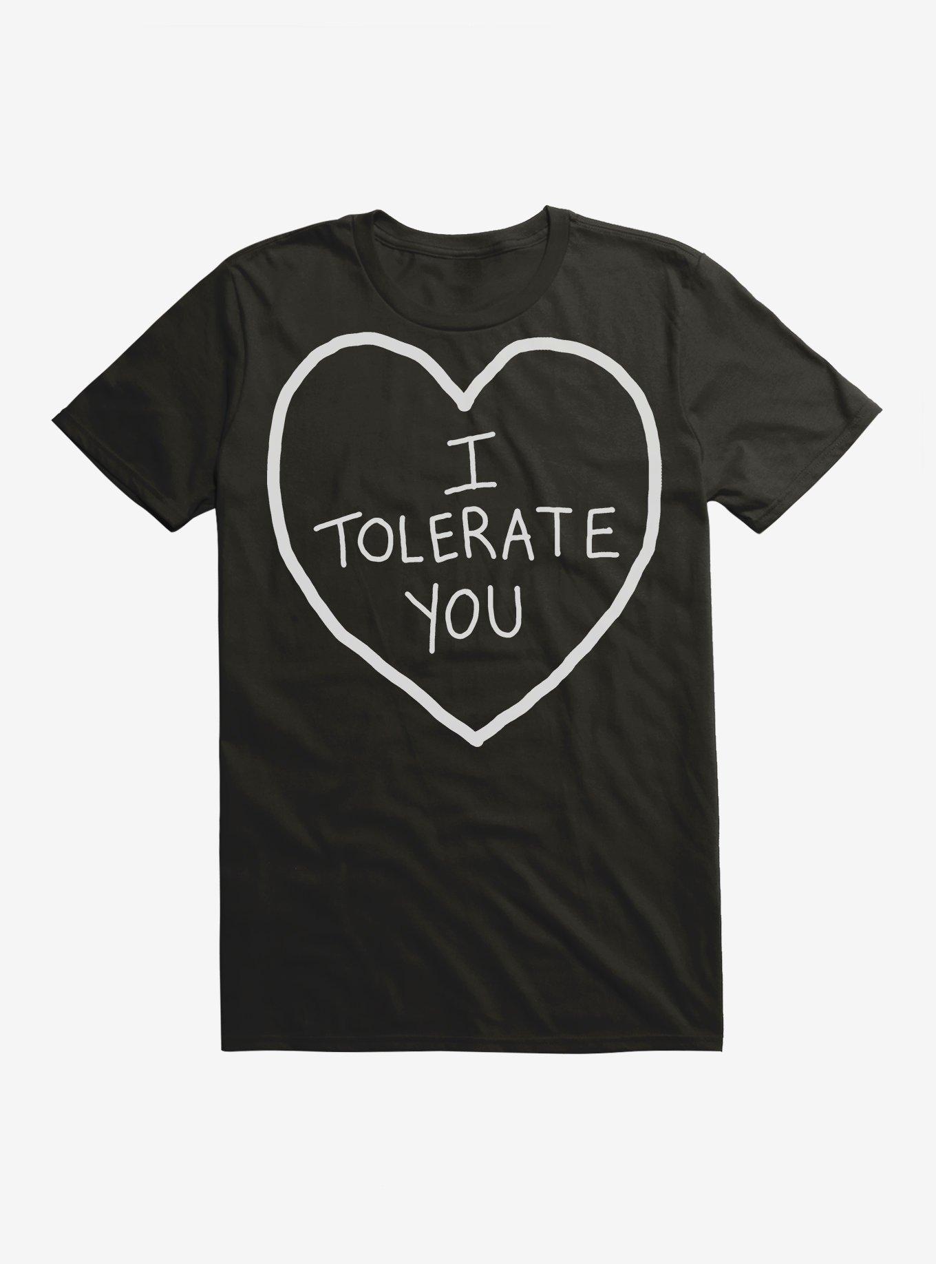Valentine's I Tolerate You T-Shirt, BLACK, hi-res