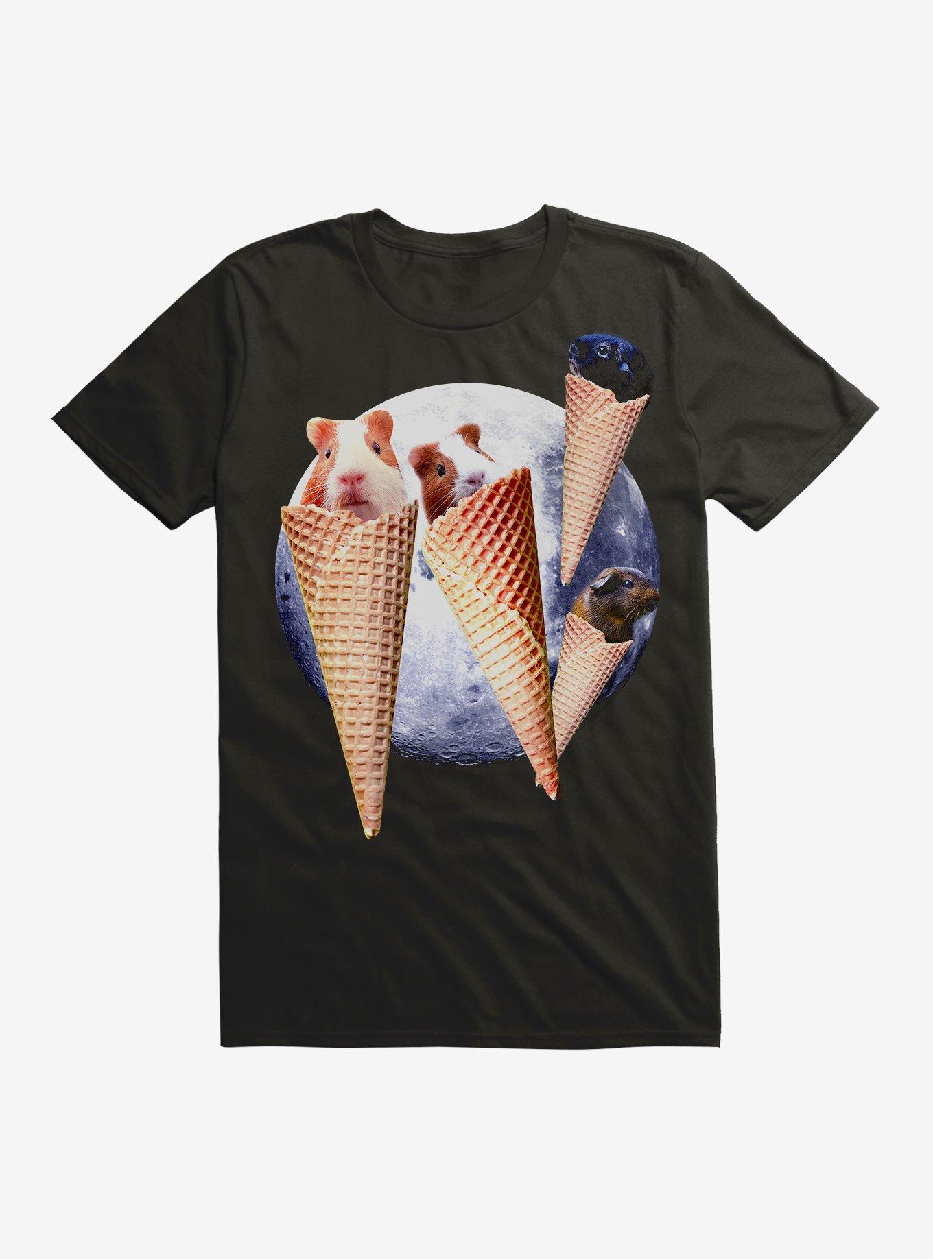 Guinea Pig Cones T-Shirt, BLACK, hi-res