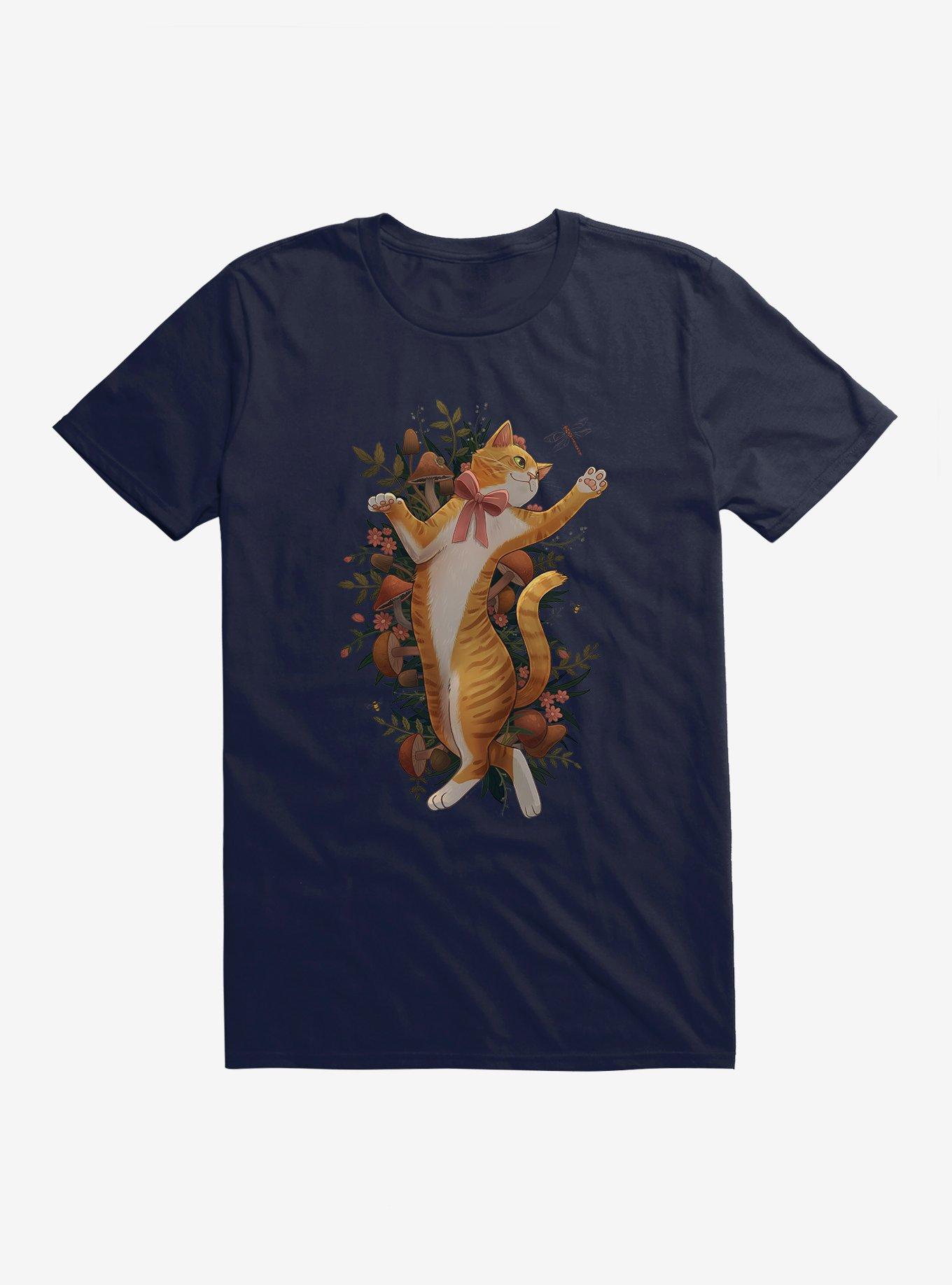 Cottagecore Nature Cat Nature Cat T-Shirt