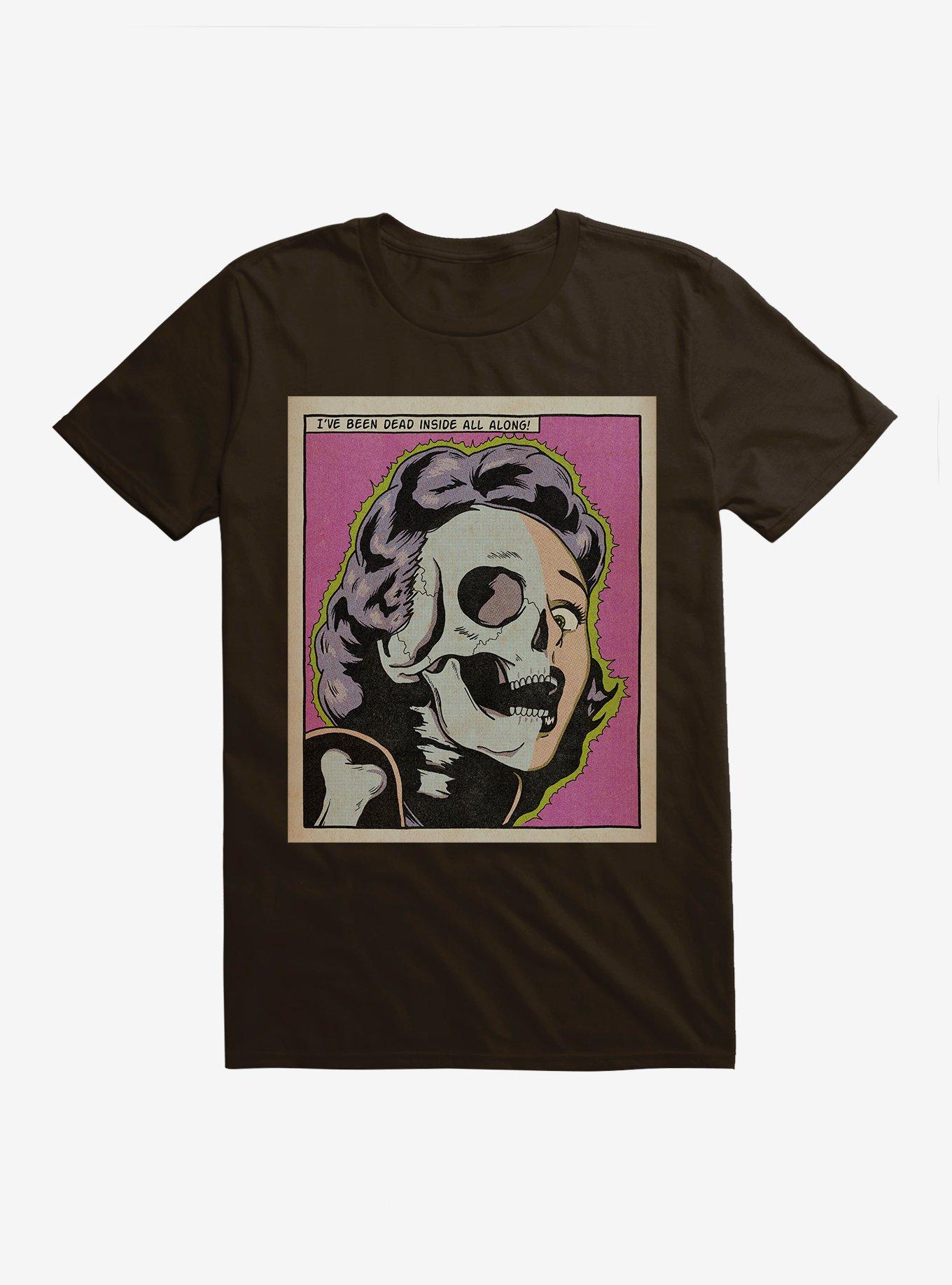 Scary Good Dead Inside Skeleton T-Shirt, , hi-res