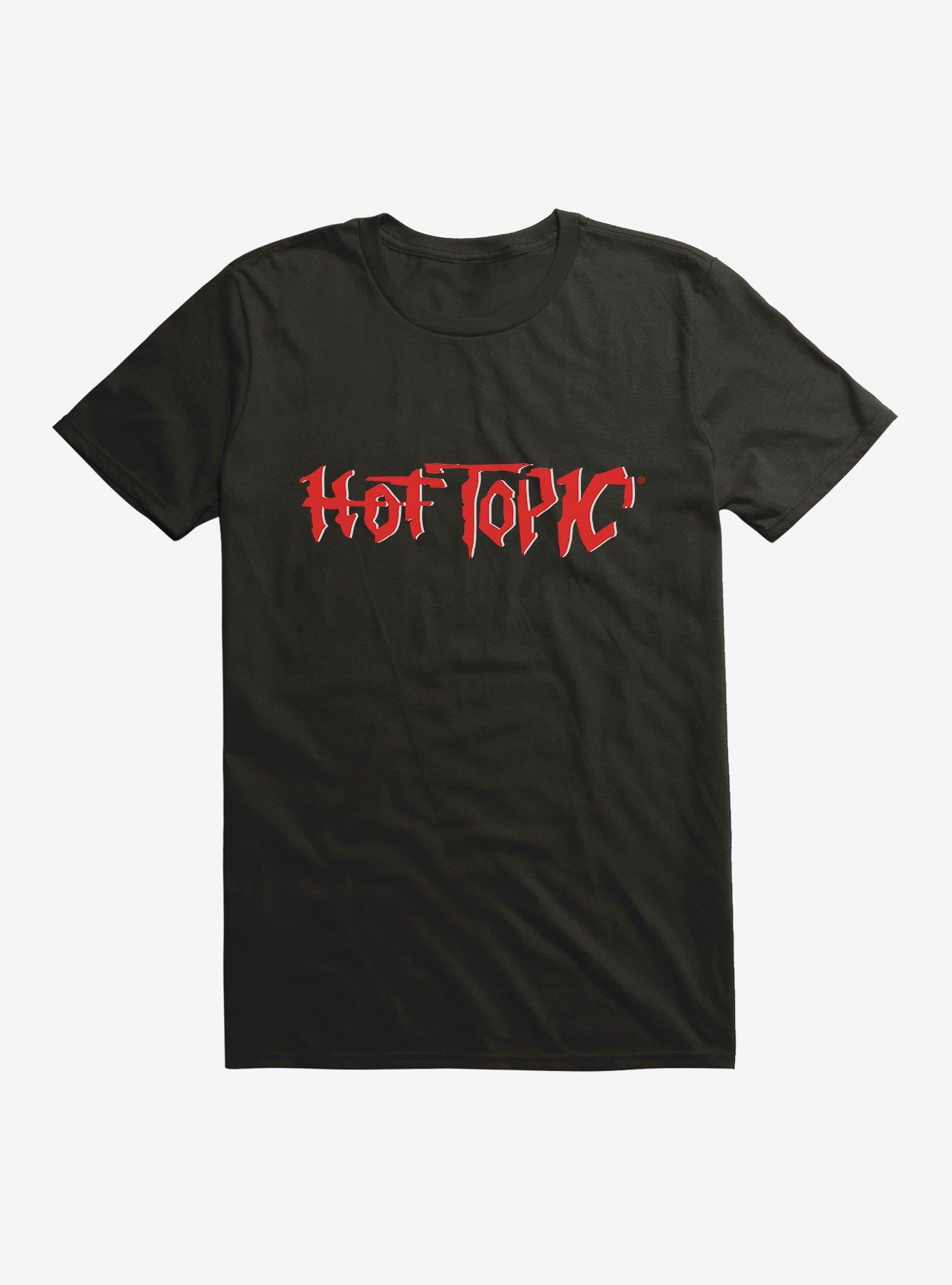 Retro Hot Topic Logo T-Shirt, BLACK, hi-res