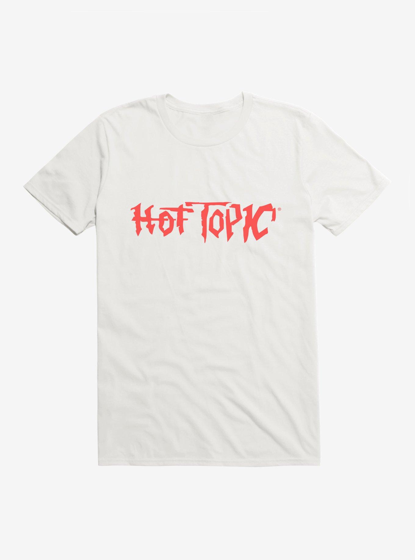 Retro Hot Topic Logo T-Shirt, WHITE, hi-res