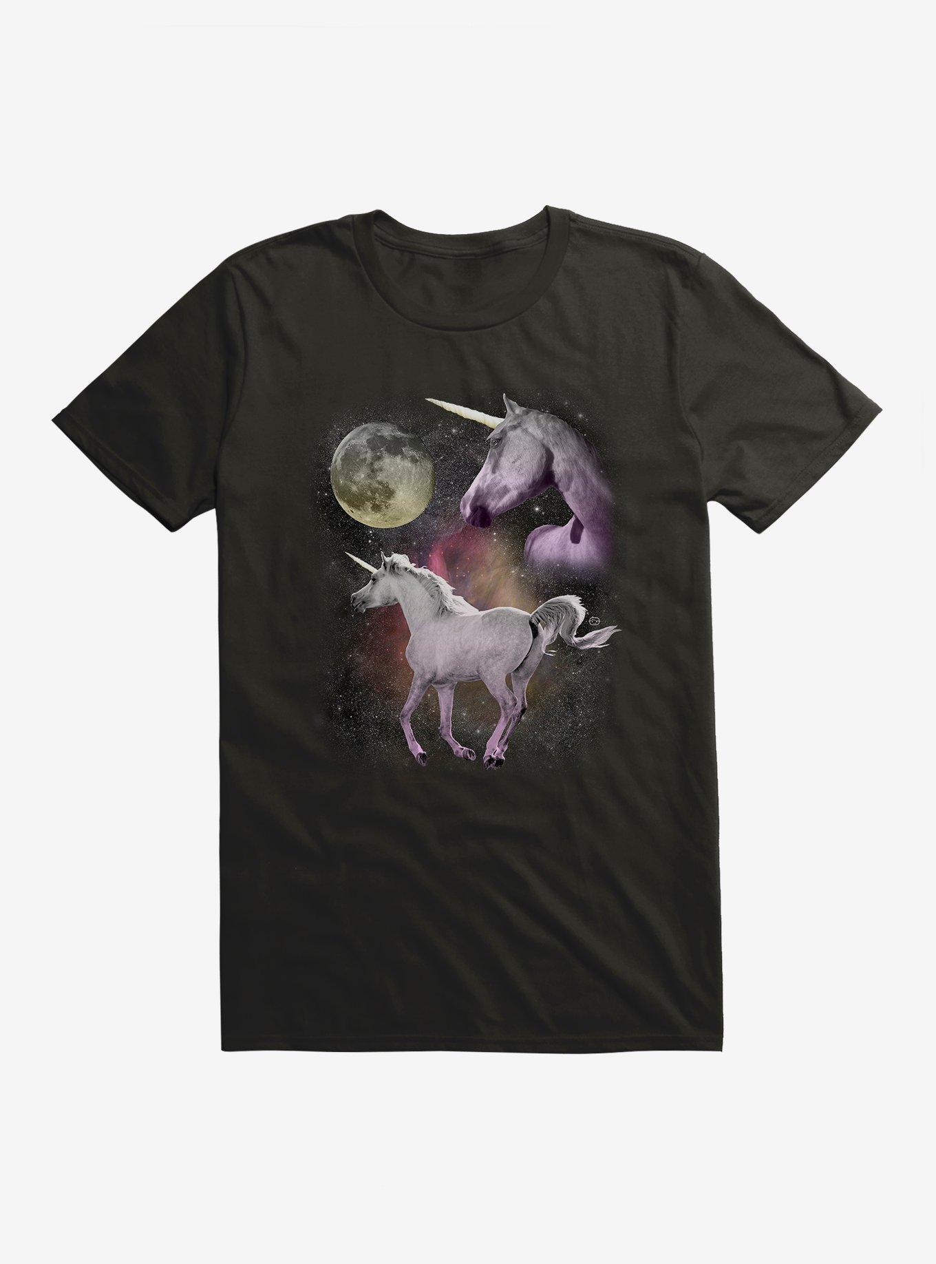 Two Unicorn Moon T-Shirt, , hi-res