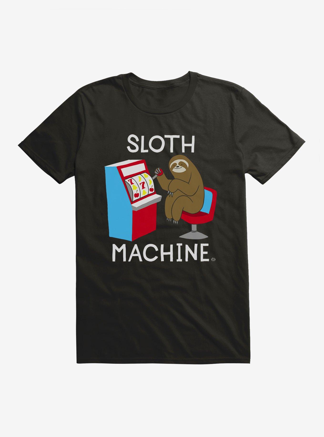 Sloth Machine T-Shirt, BLACK, hi-res