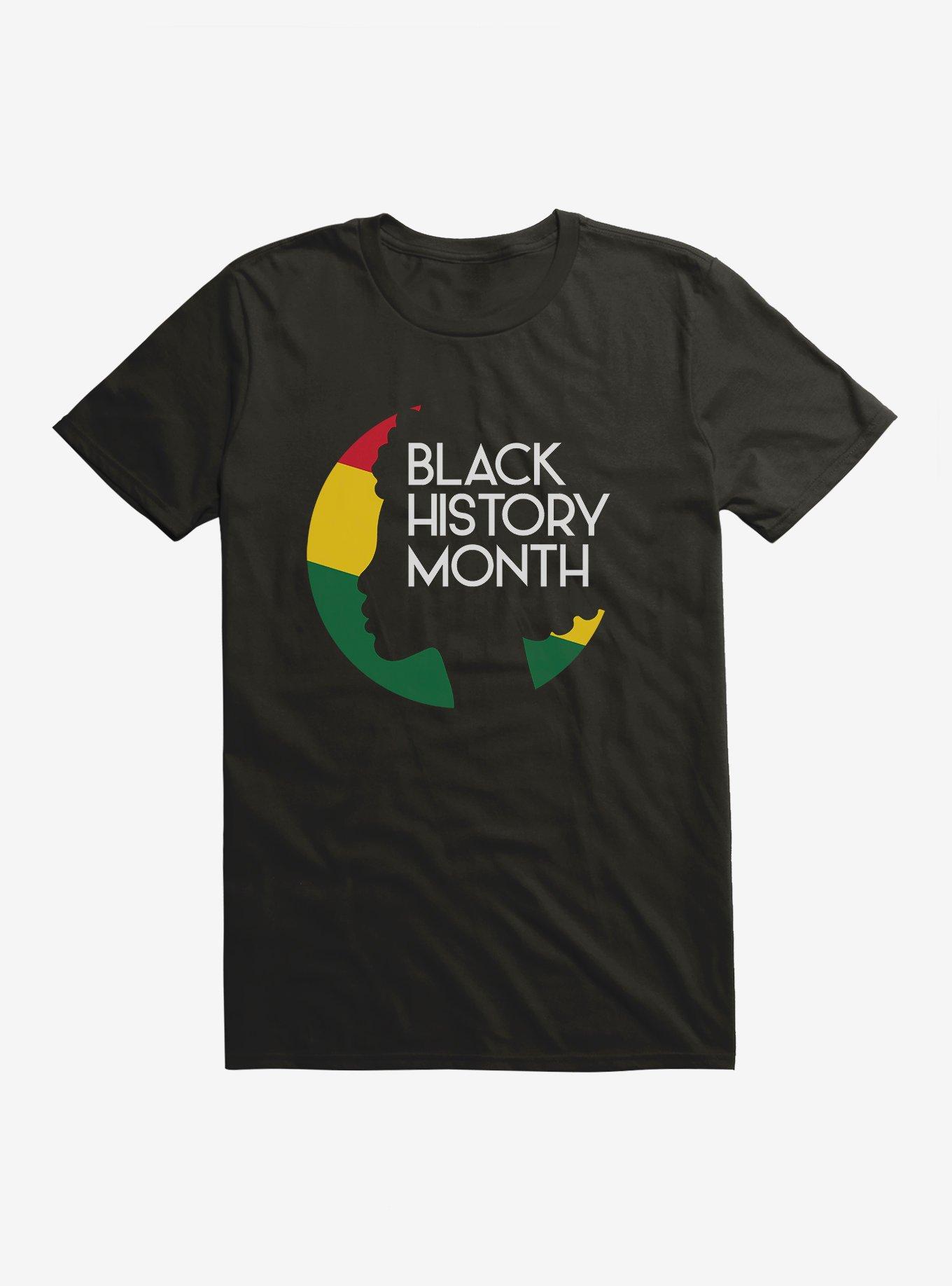 Black History Month Silhouette T-Shirt, BLACK, hi-res