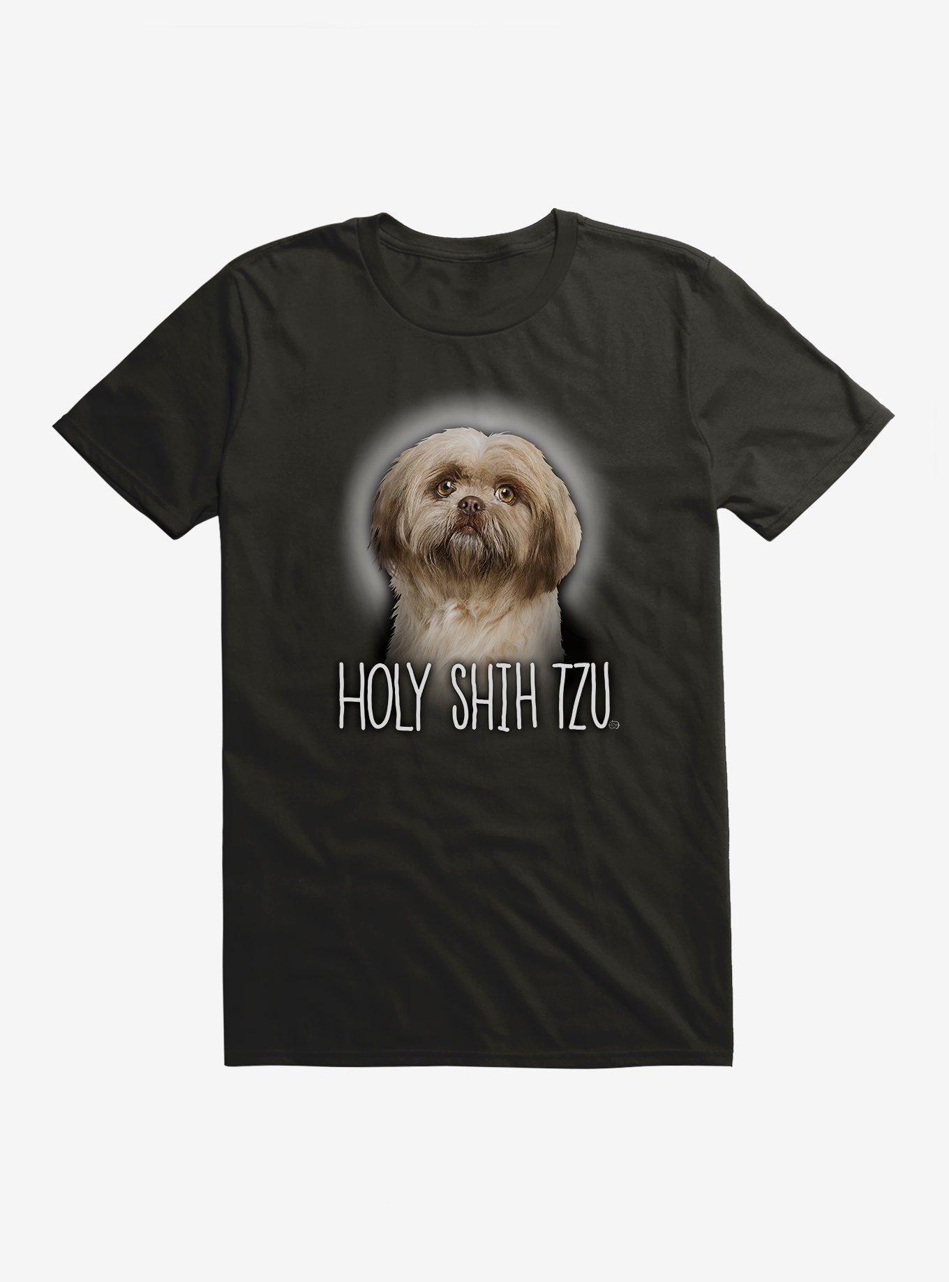 Holy Shih Tzu T-Shirt, BLACK, hi-res