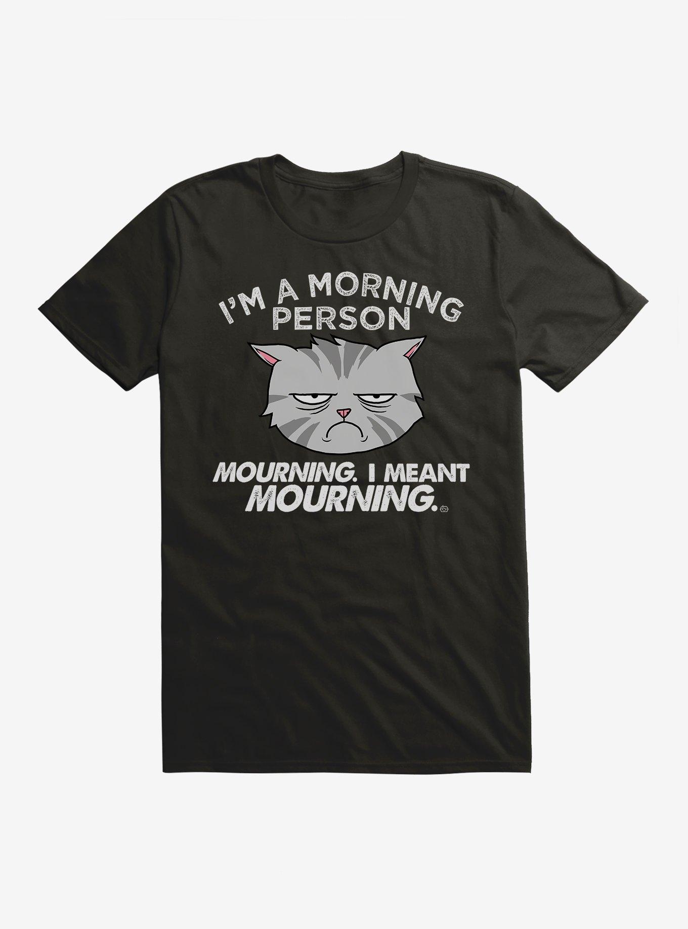 I'm a Morning Person T-Shirt, BLACK, hi-res