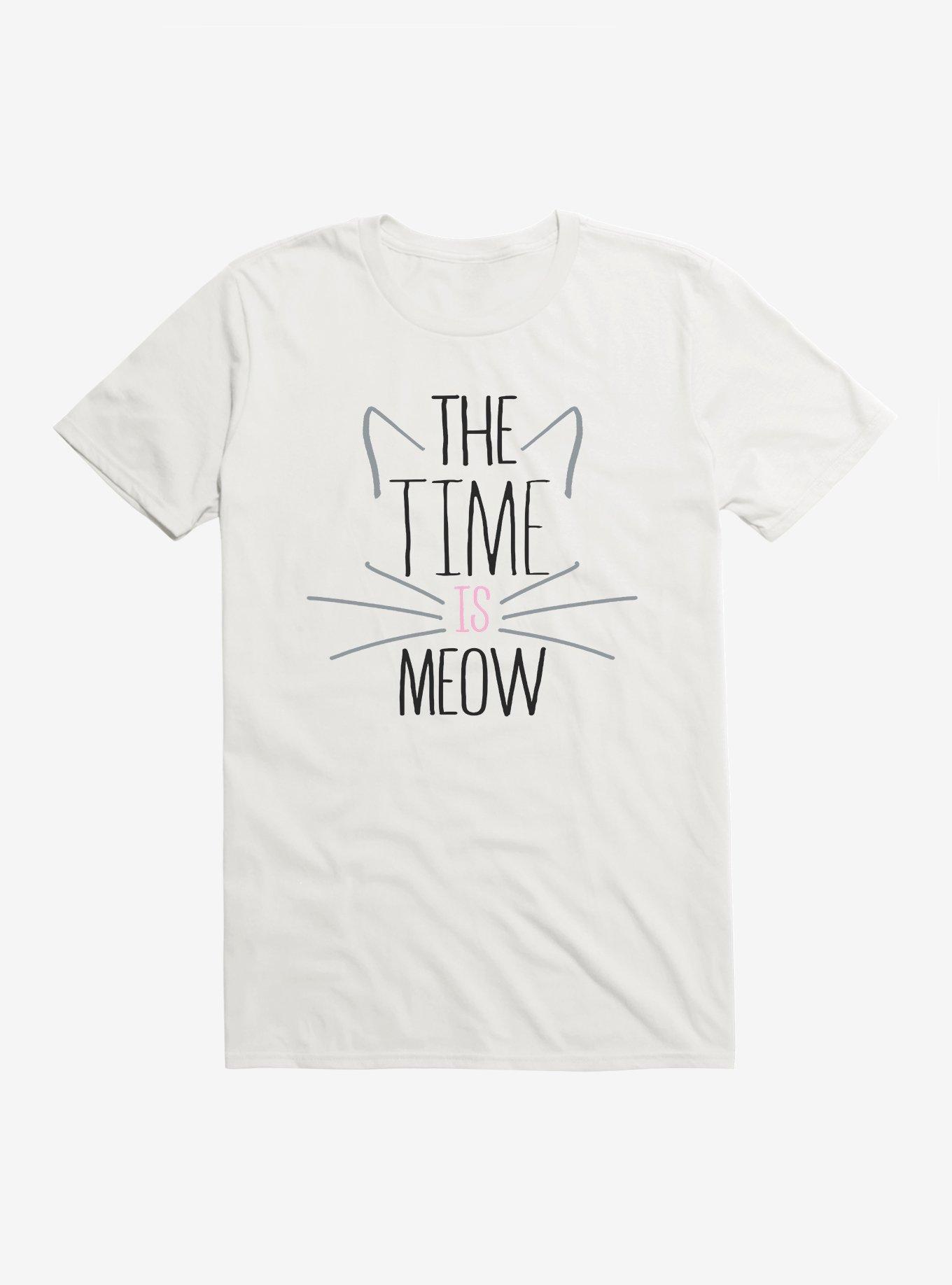 The Time is Meow T-Shirt, , hi-res