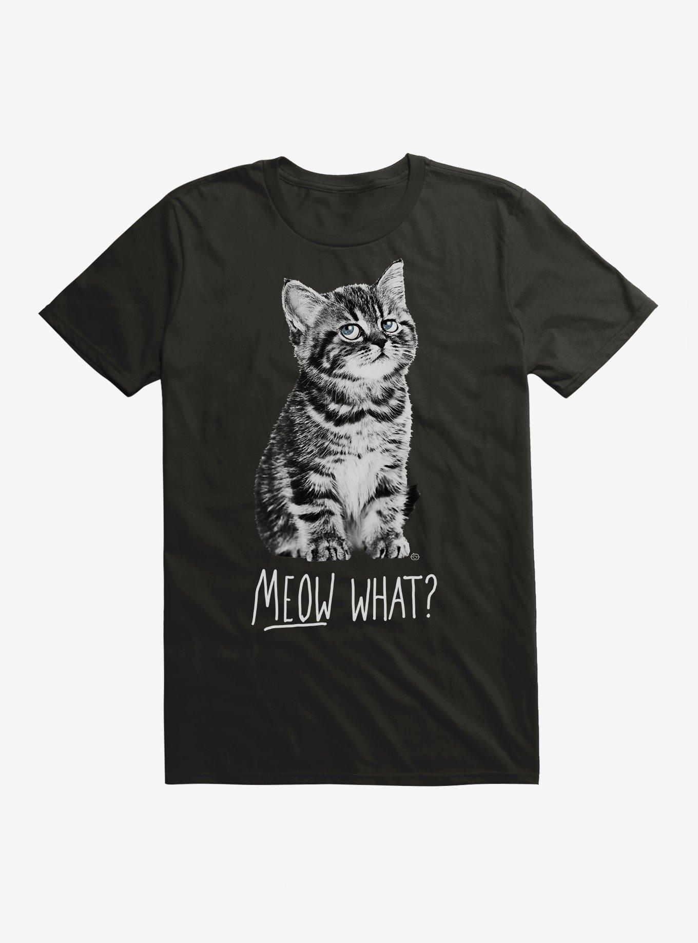Meow What T-Shirt, BLACK, hi-res