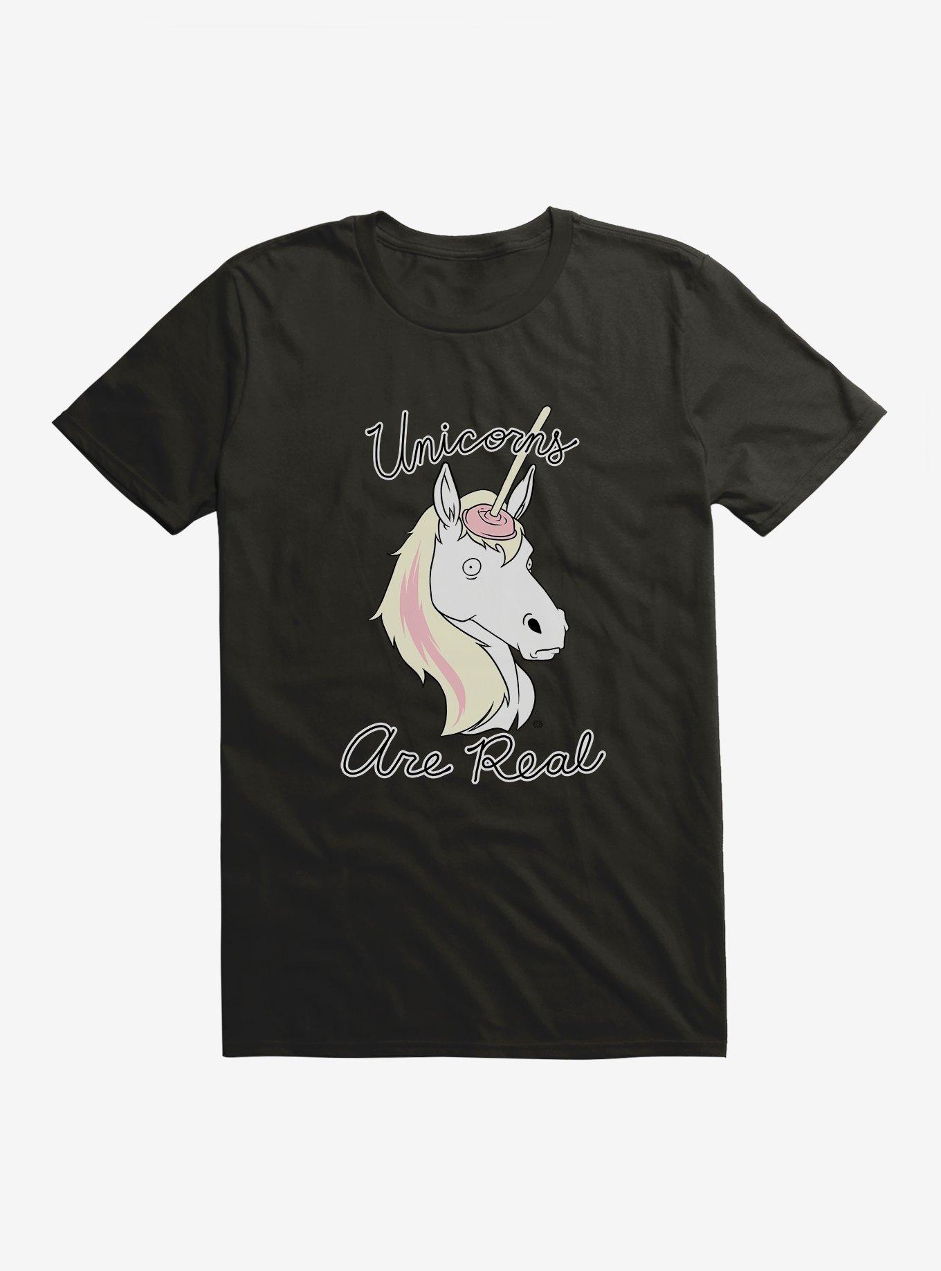 Unicorns Are Real T-Shirt, BLACK, hi-res