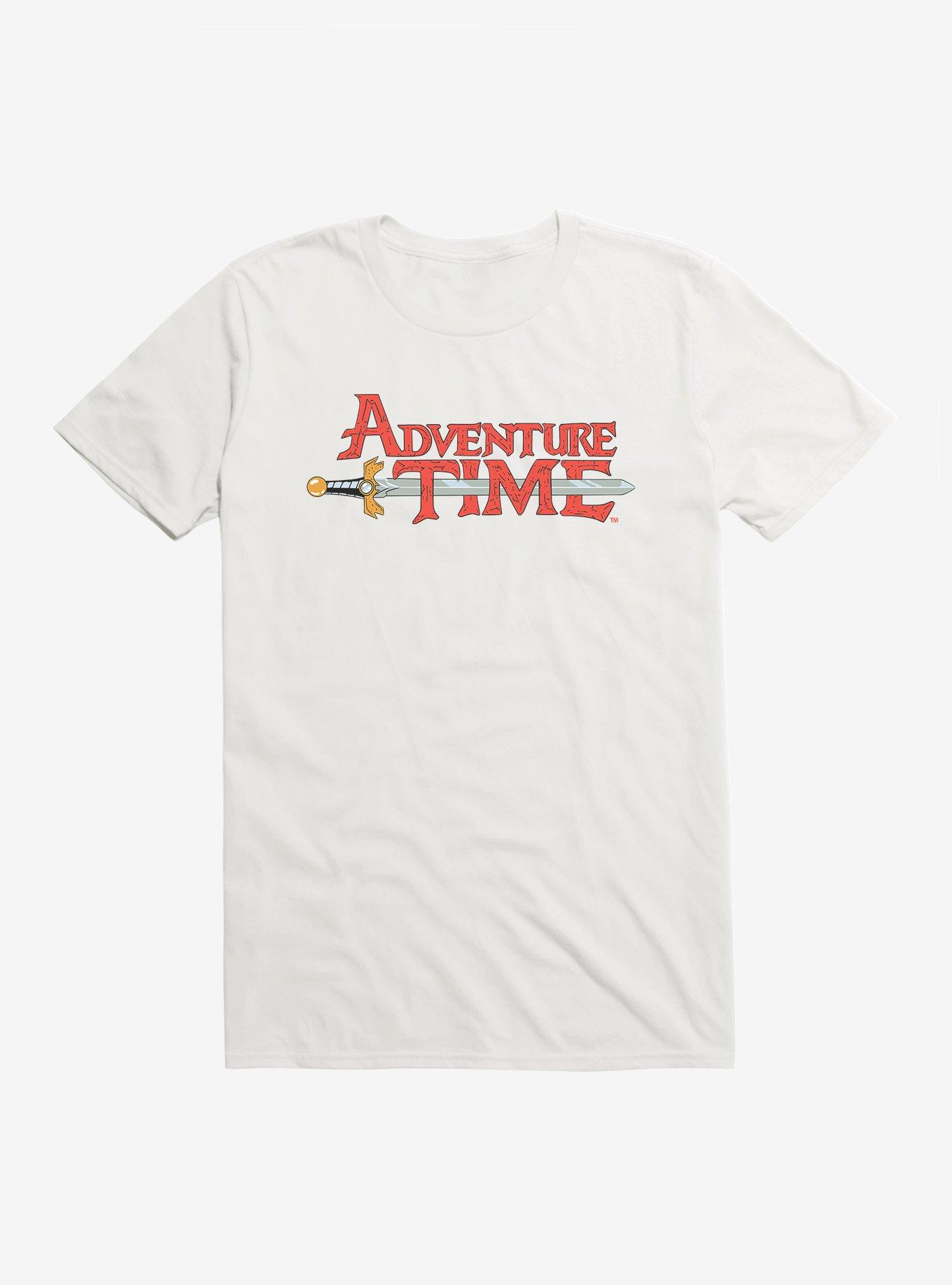 Adventure Time Logo Sword T-Shirt, WHITE, hi-res