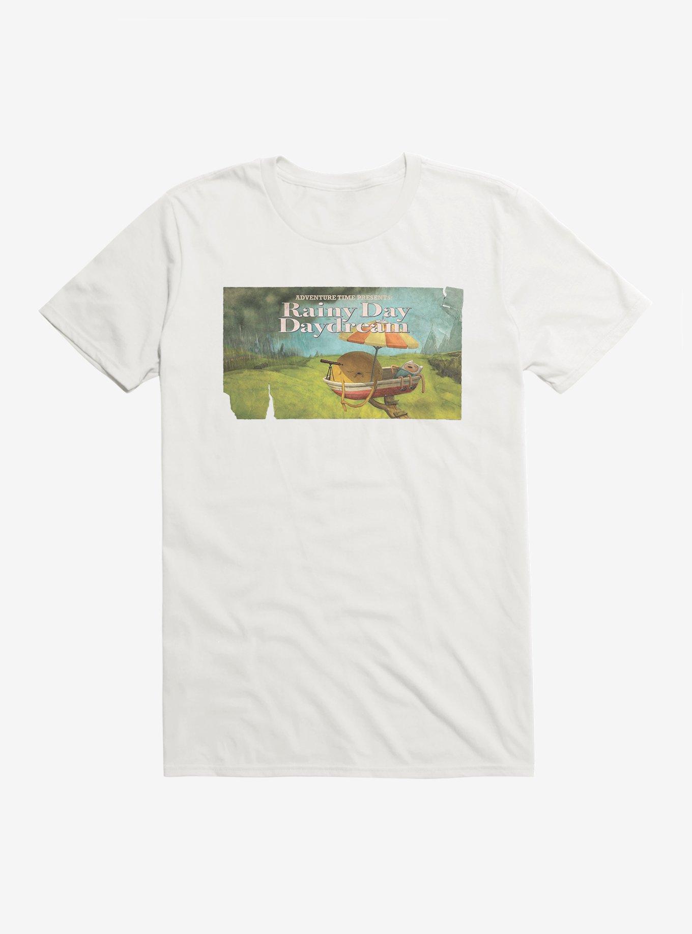 Adventure Time Rainy Day Daydream T-Shirt, WHITE, hi-res