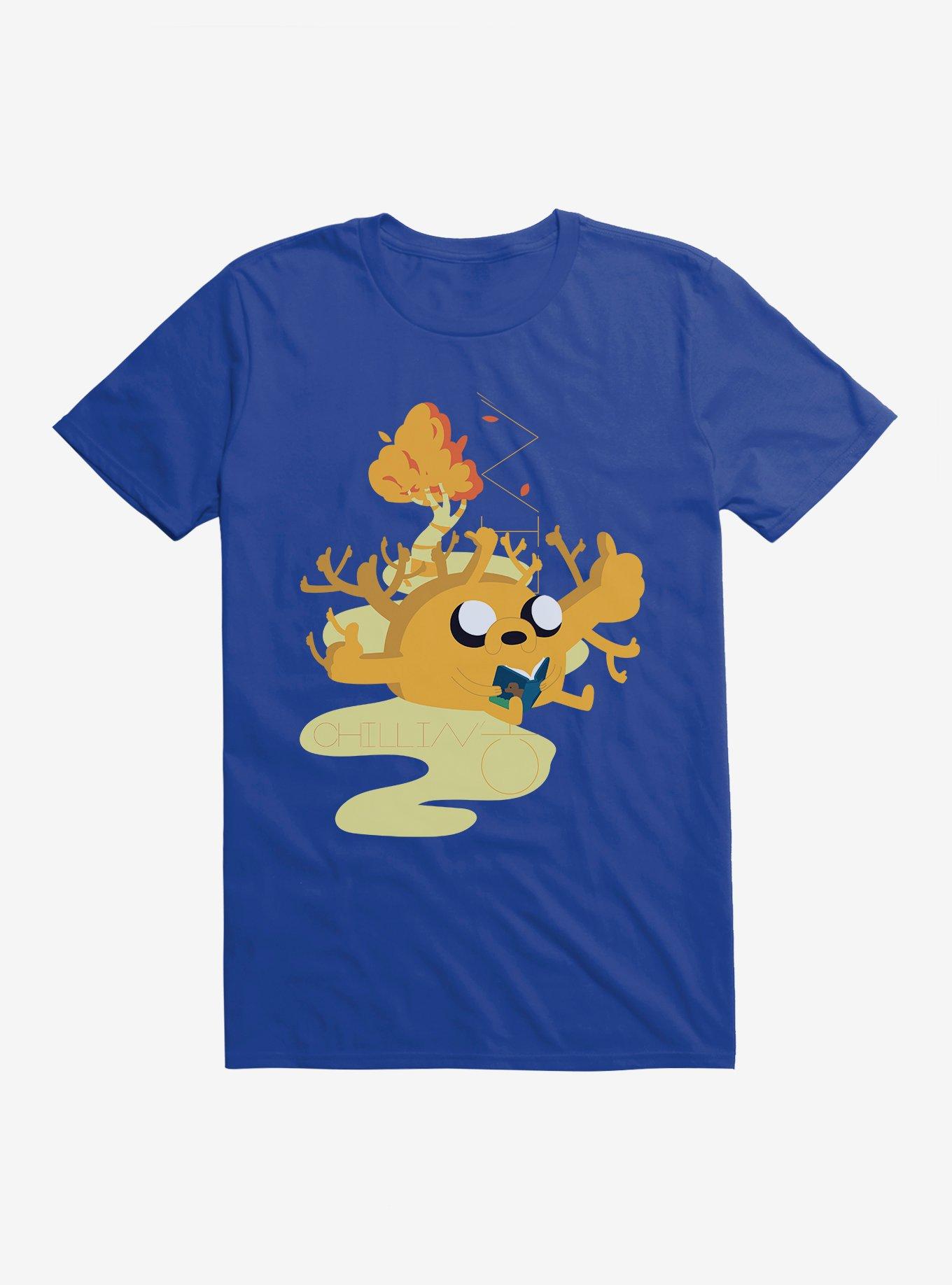 Adventure Time Jake Chillin T-Shirt, ROYAL, hi-res