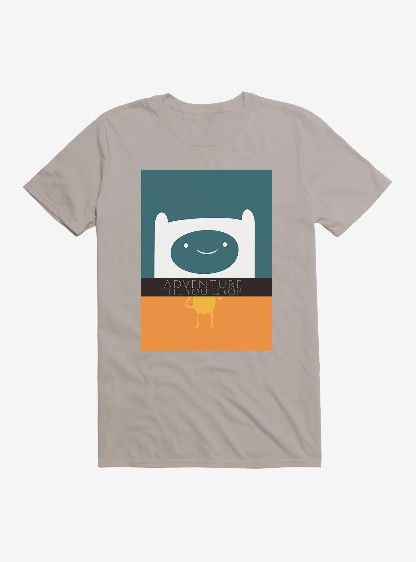 Adventure Time 'Til You Drop T-Shirt, LIGHT GREY, hi-res