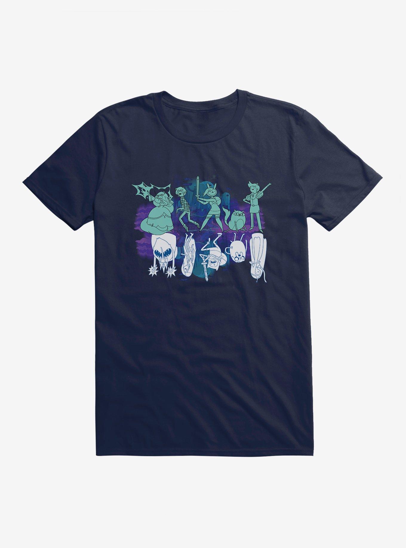 Adventure Time Character Counterparts T-Shirt, MIDNIGHT NAVY, hi-res