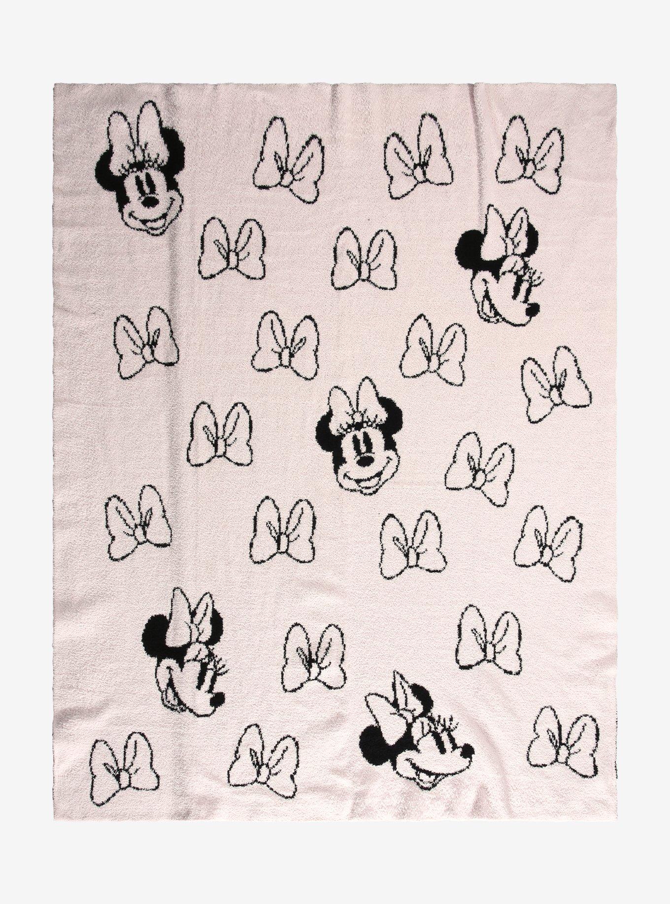 Disney Minnie Mouse Bow Allover Print Feather Throw, , hi-res