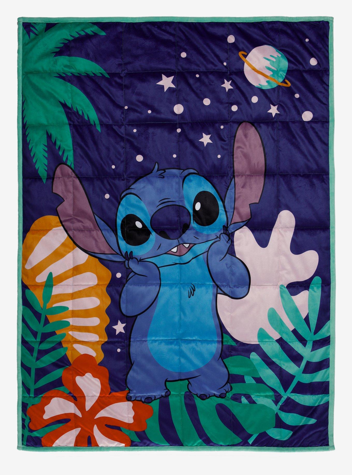 Disney Lilo & Stitch Tropical Space Weighted Blanket, , hi-res