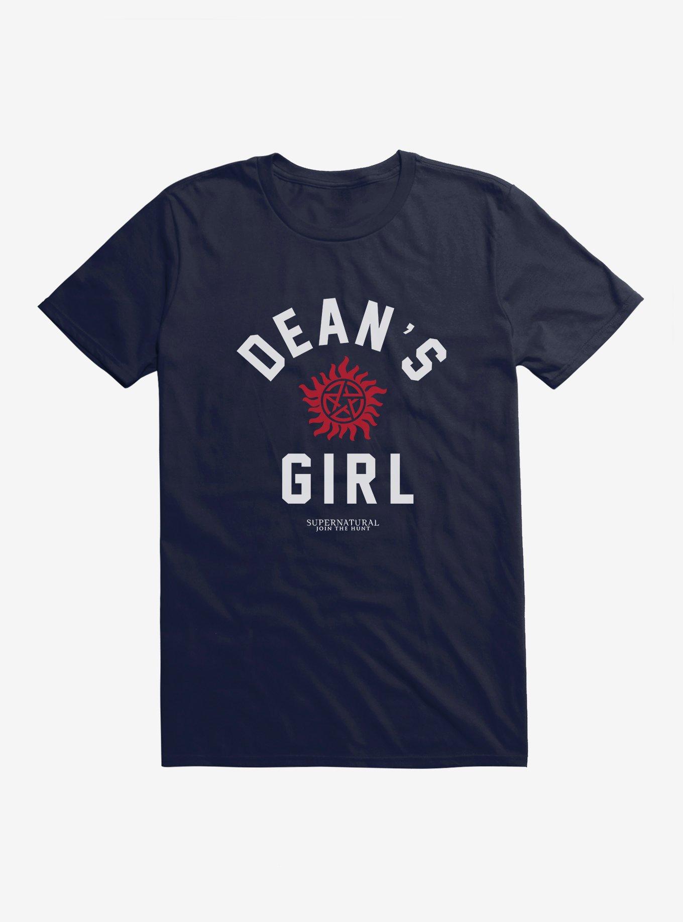 Supernatural Dean's Girl T-Shirt, NAVY, hi-res