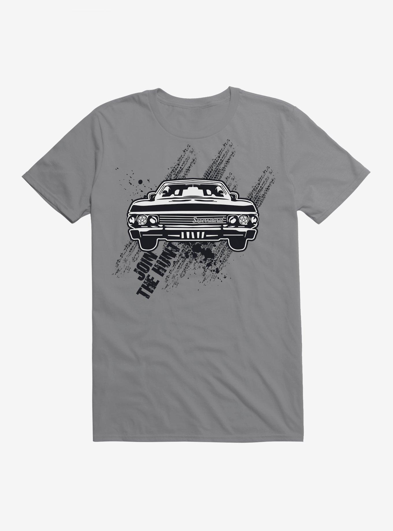 Supernatural Join The Hunt Impala T-Shirt, STORM GREY, hi-res