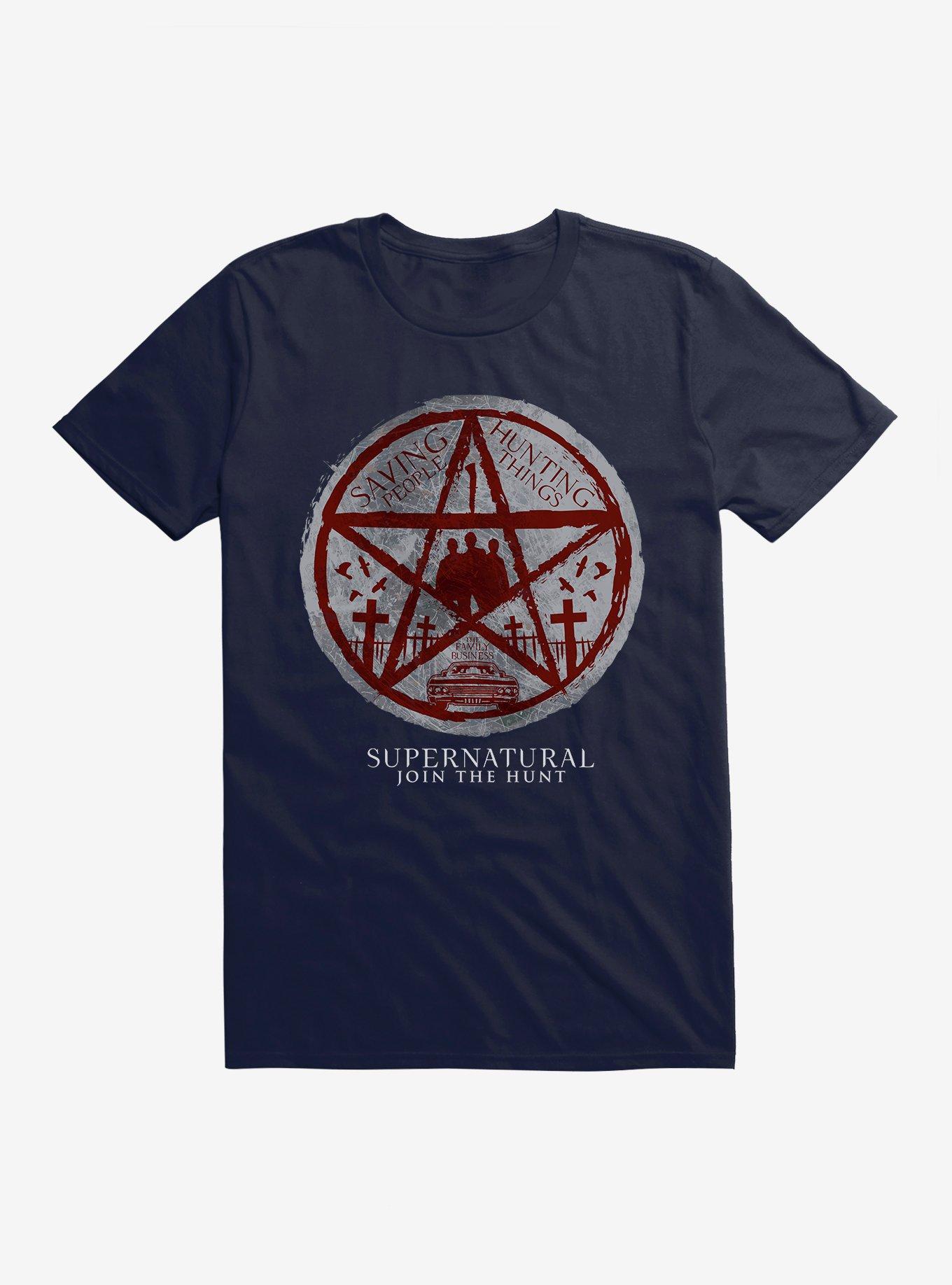 Supernatural Saving People Black T-Shirt, , hi-res