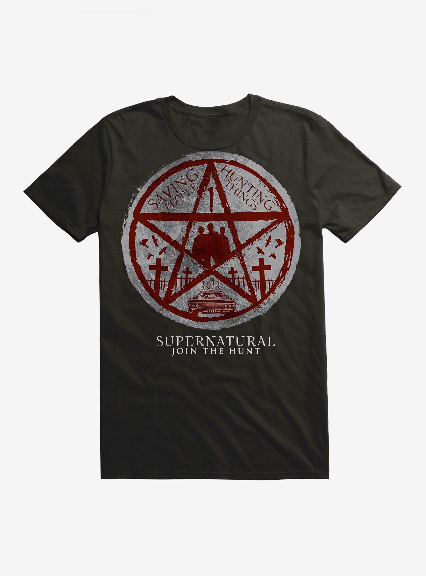 Supernatural Saving People Black T-Shirt, , hi-res