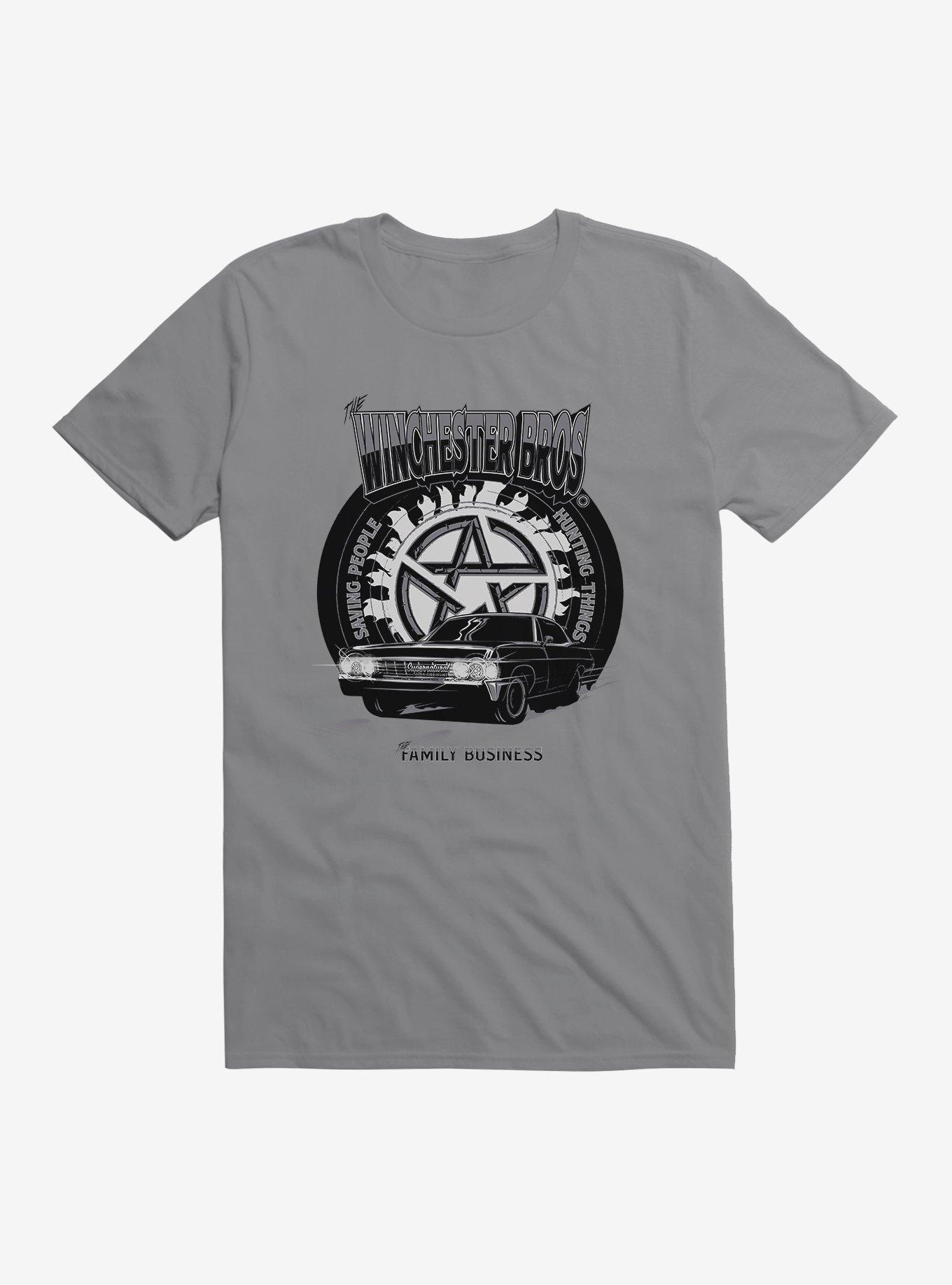Supernatural Winchester Bros T-Shirt, STORM GREY, hi-res