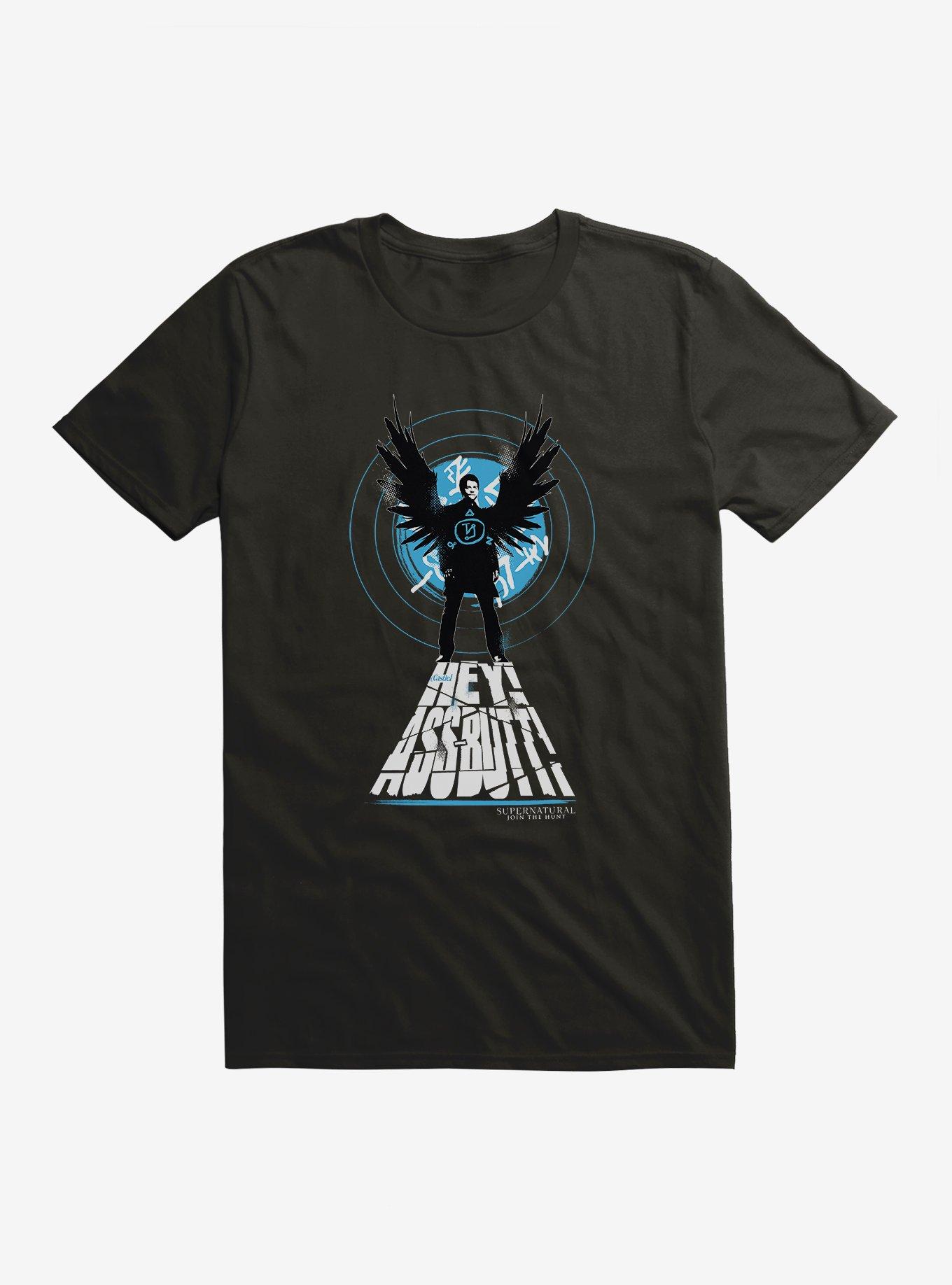 Supernatural Castiel Entrance T-Shirt, BLACK, hi-res
