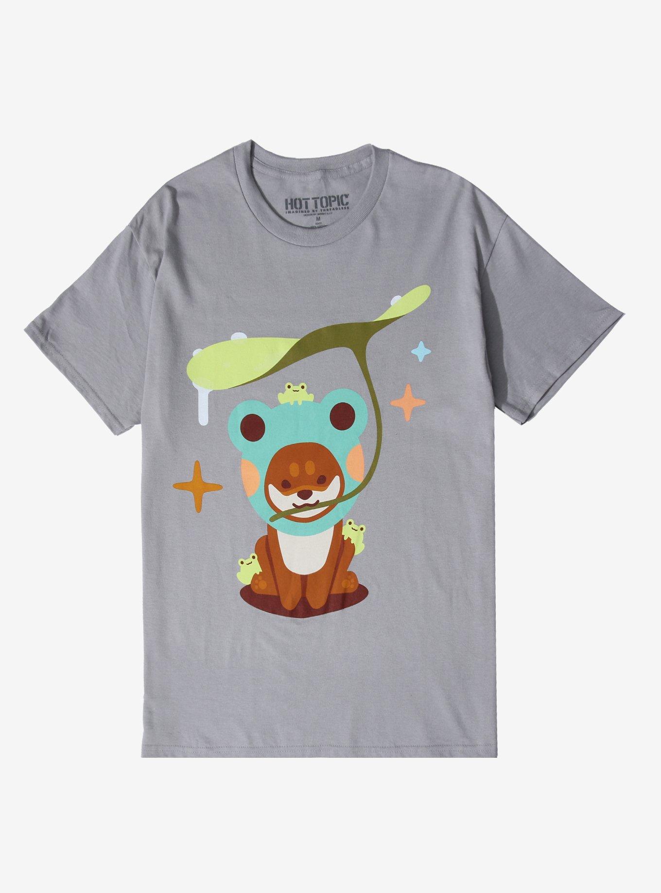 Shiba Inu Frog Hat T-Shirt By Minimo Illu, , hi-res