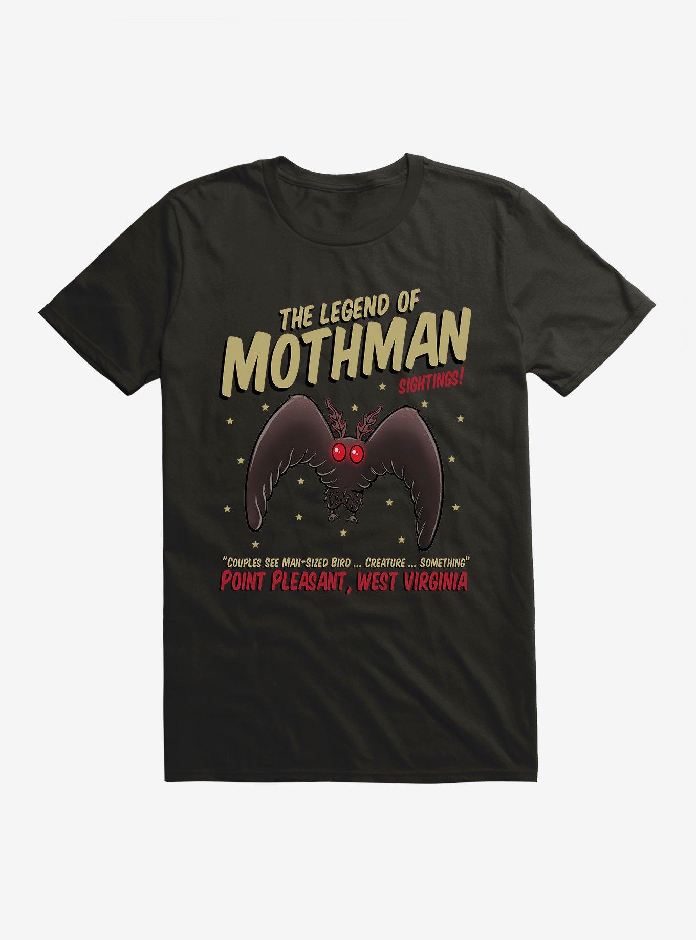 The Legend of Mothman T-Shirt, BLACK, hi-res