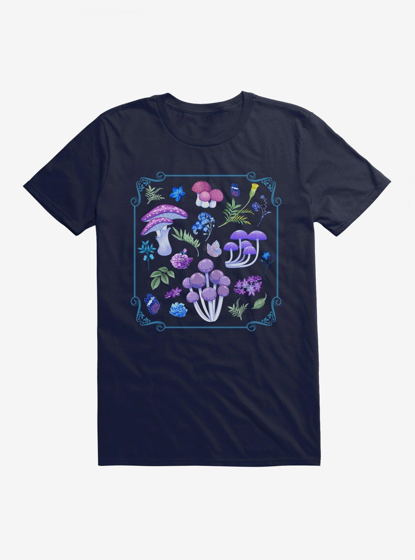 Mushroom Purple Haze T-Shirt, NAVY, hi-res
