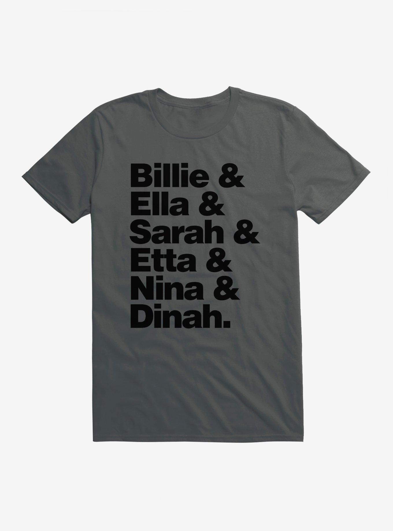 Black History Month Billie Ella Sarah Etta Nina Dinah T-Shirt, , hi-res