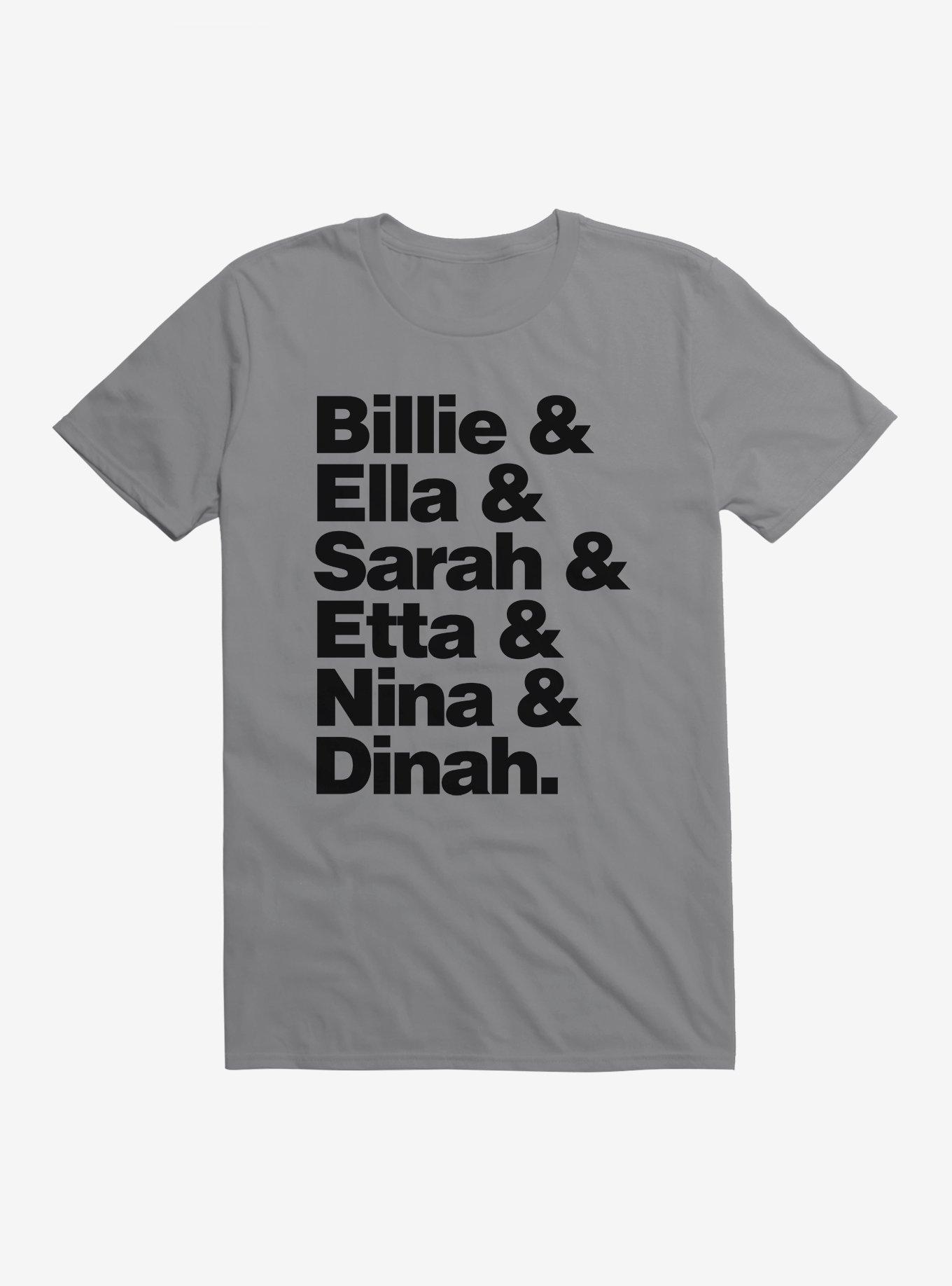 Black History Month Billie Ella Sarah Etta Nina Dinah T-Shirt, , hi-res