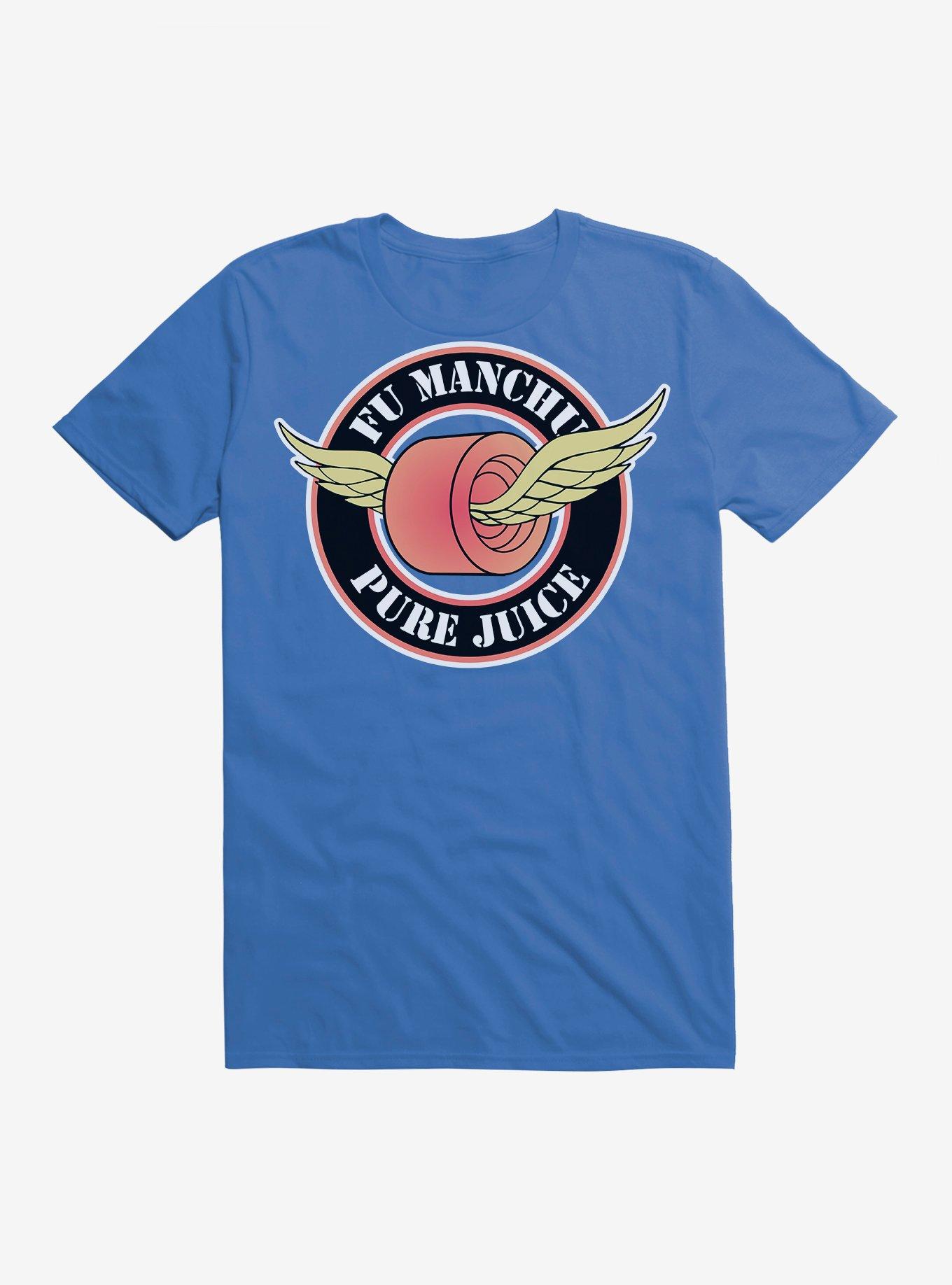 Fu Manchu Pure Juice T Shirt BLUE Hot Topic