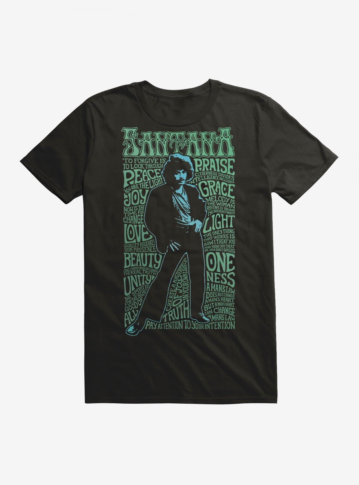 Santana Vintage Wisdom T-Shirt, BLACK, hi-res