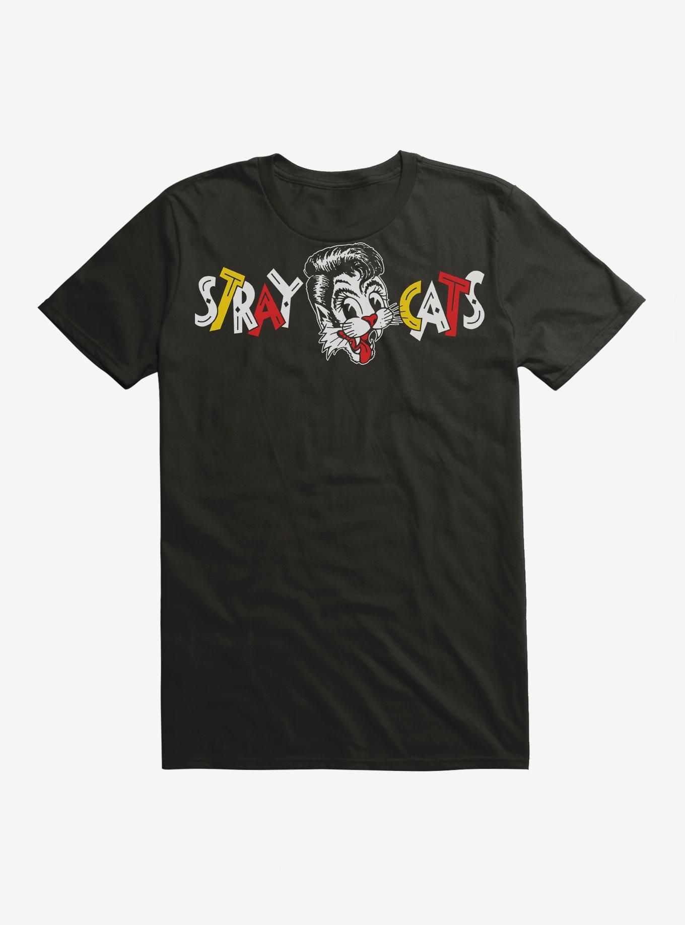Stray Cats Word Logo T-Shirt, , hi-res