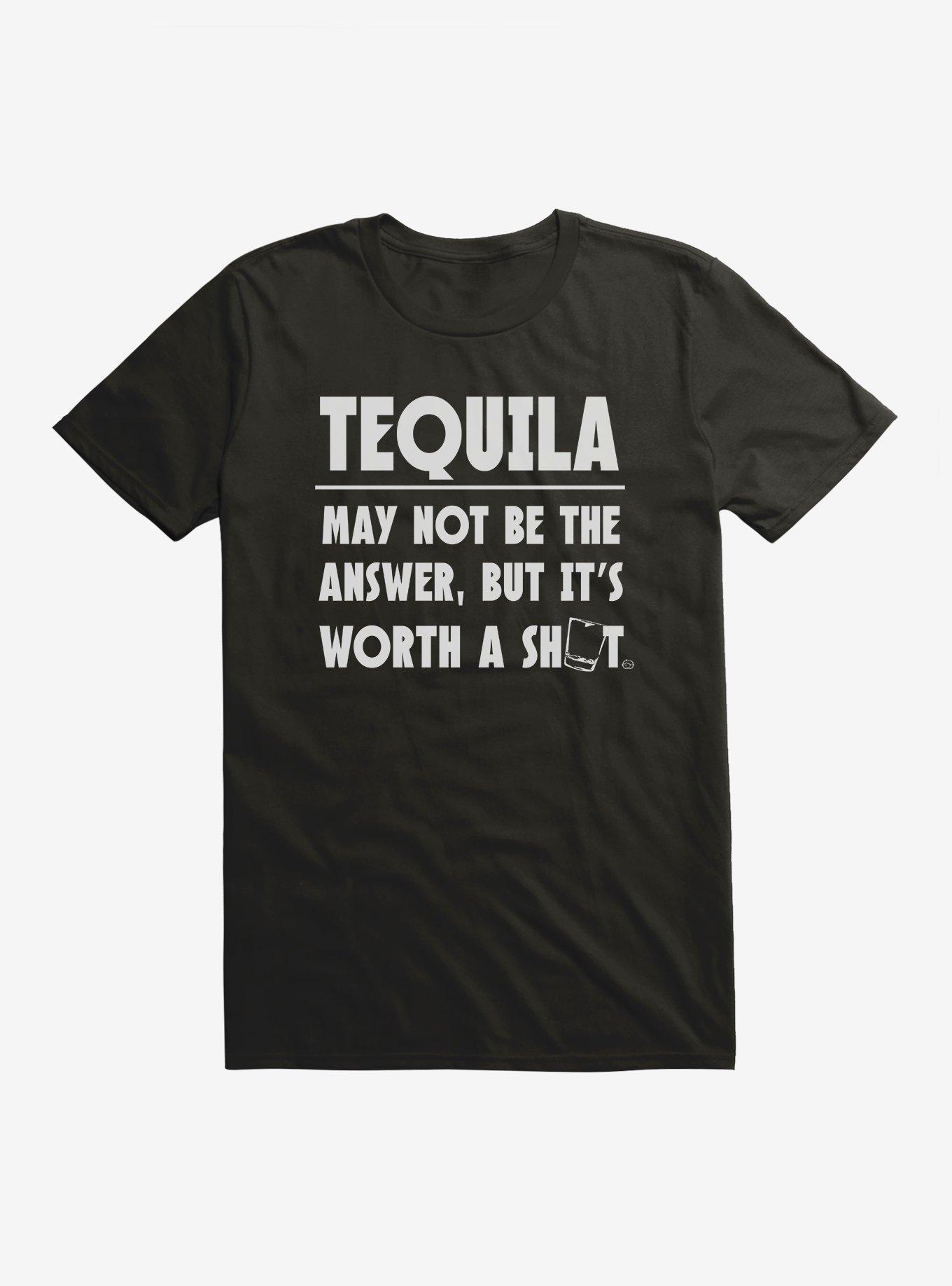 Worth A Shot Tequila T-Shirt, BLACK, hi-res view 1
