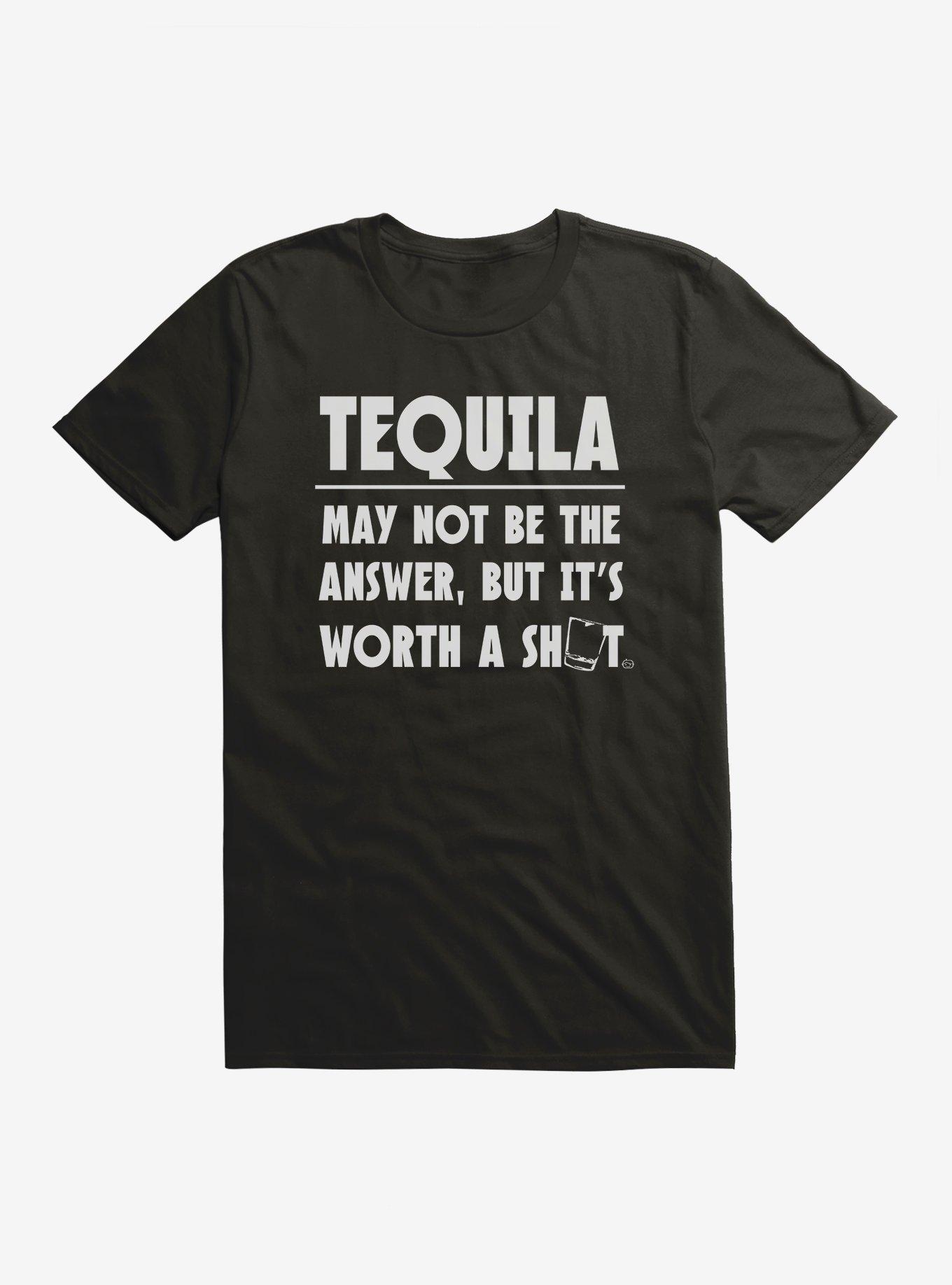 Worth A Shot Tequila T-Shirt, BLACK, hi-res