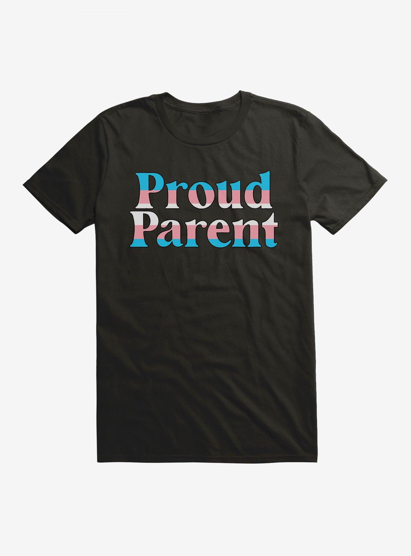 Pride Trans Proud Parent T-Shirt, BLACK, hi-res