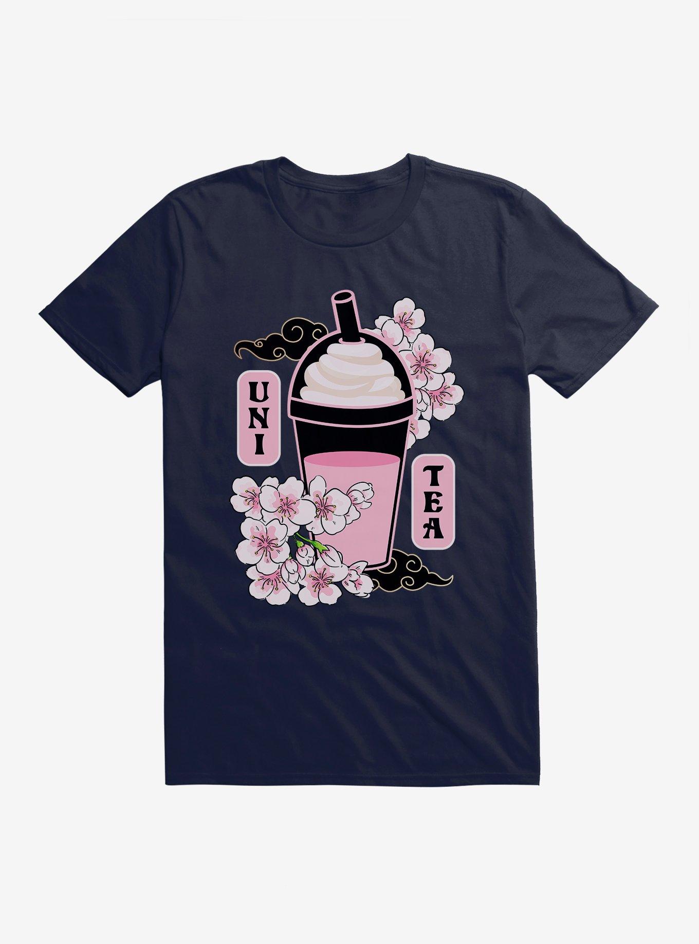 Uni Tea Cherry Blossom Boba T-Shirt, , hi-res