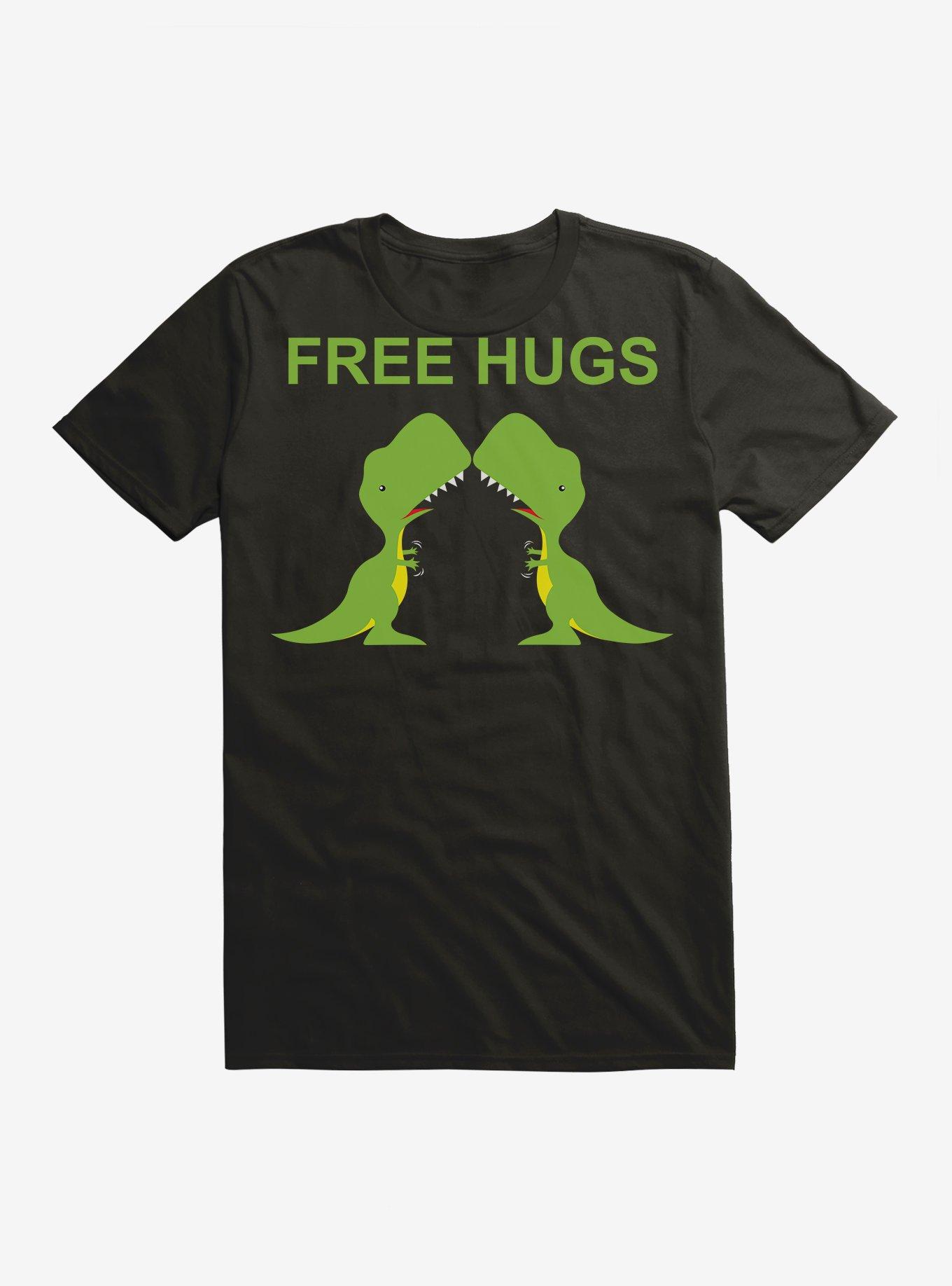 Free Hugs Dinosaur T-Shirt, , hi-res