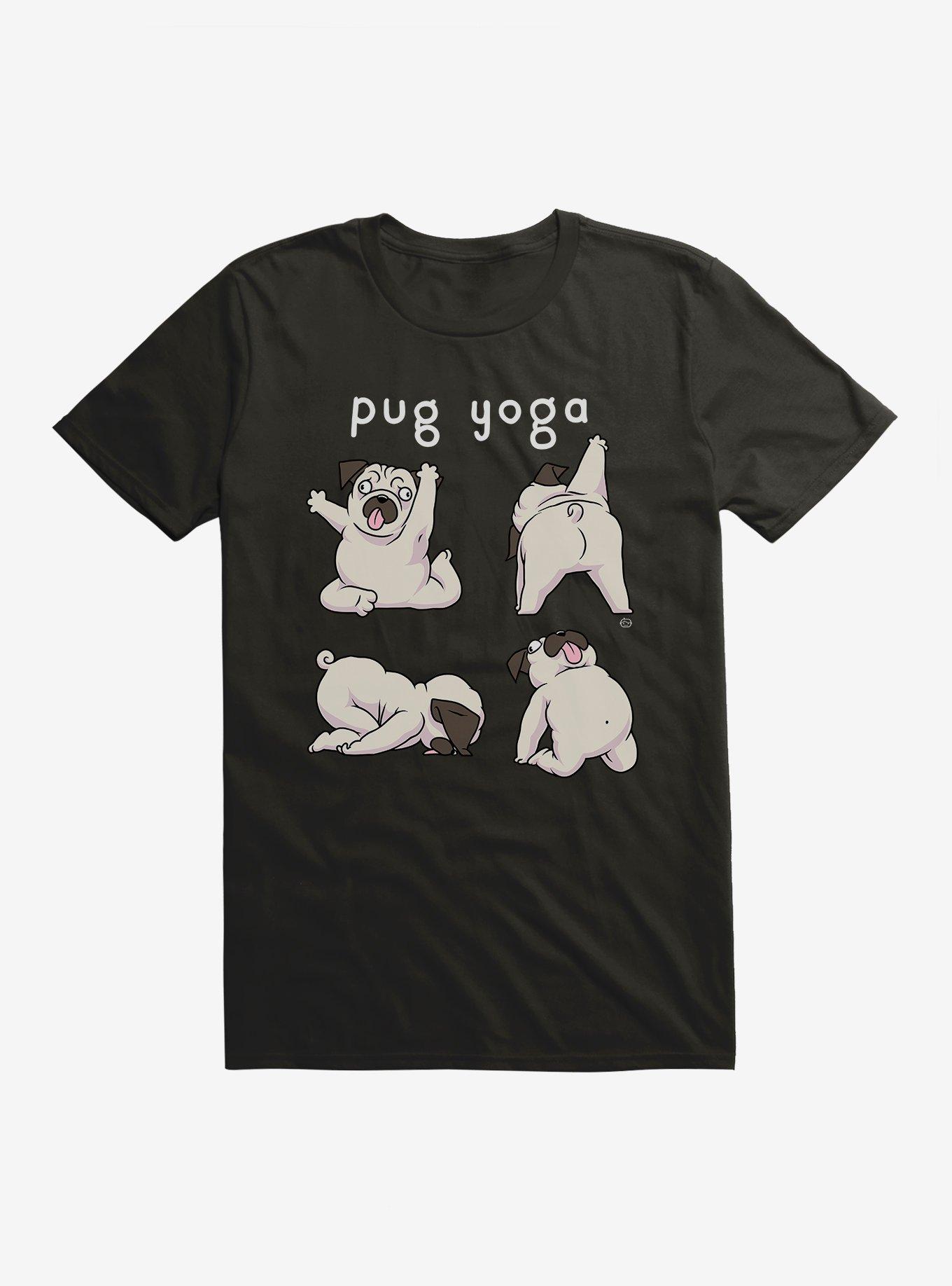 Pug Yoga T-Shirt, , hi-res