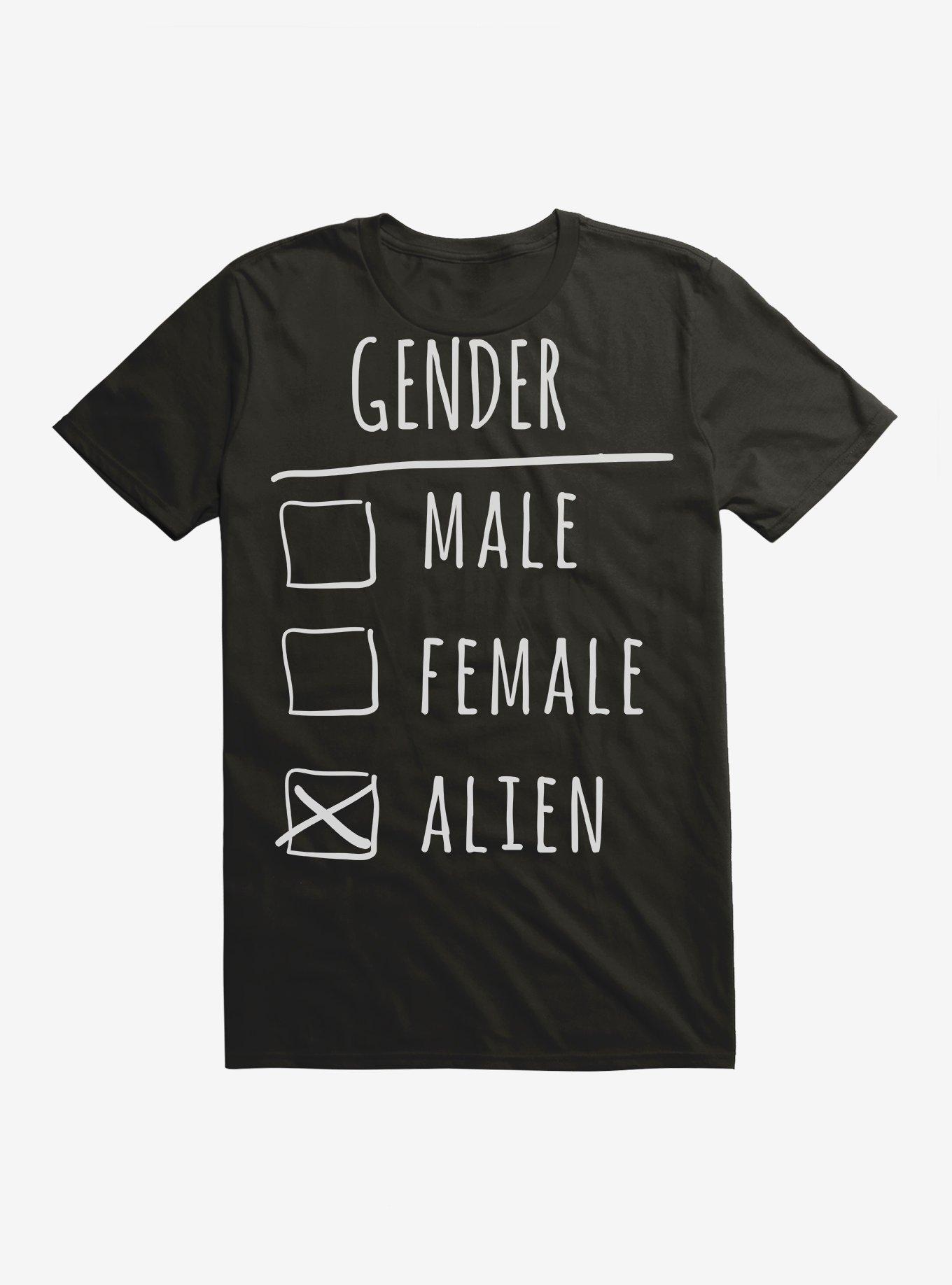 Alien Gender T-Shirt, BLACK, hi-res